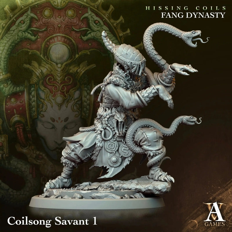 Hissing Coils - Fang Dynasty - STL Bundle - Archvillain Games