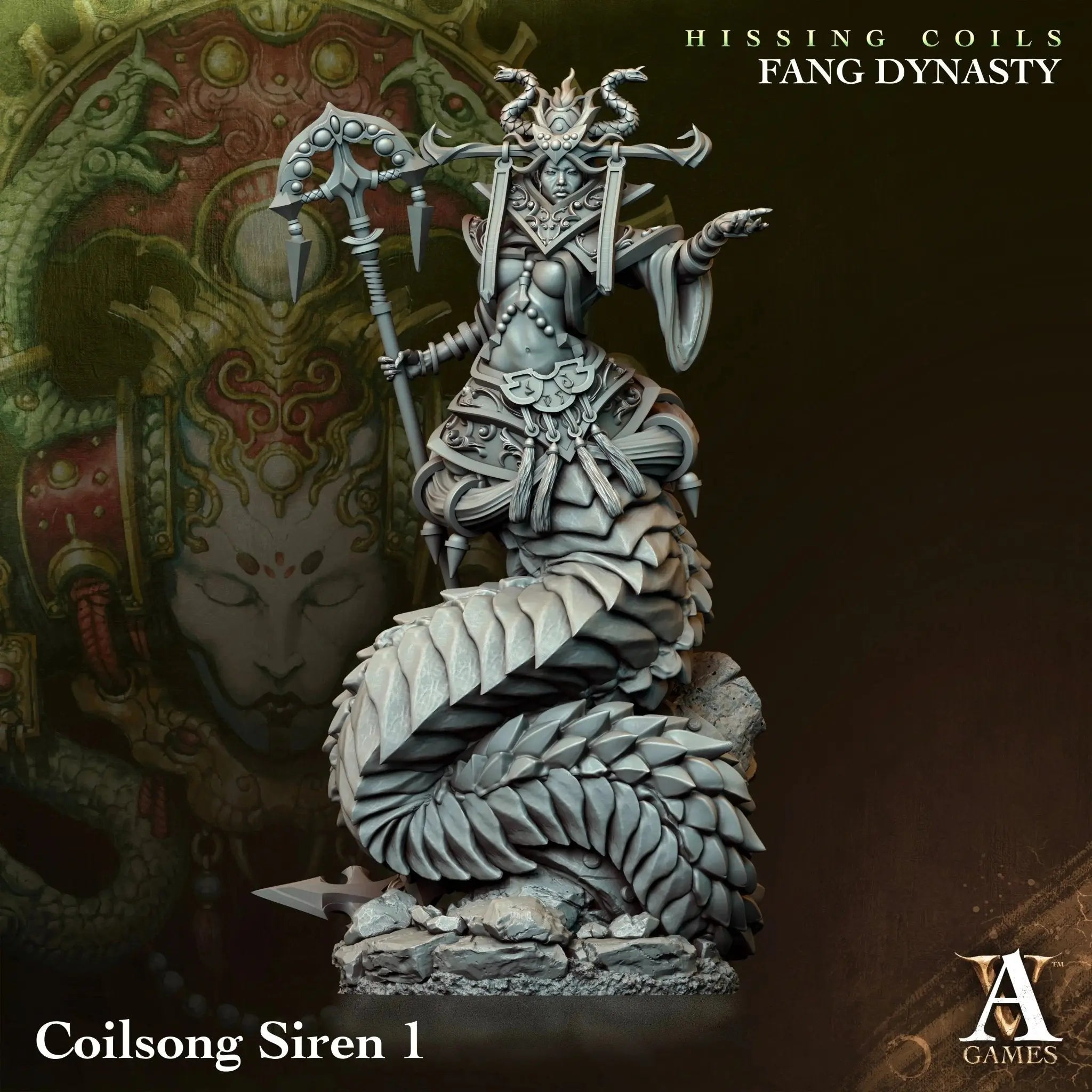 Hissing Coils - Fang Dynasty - STL Bundle - Archvillain Games