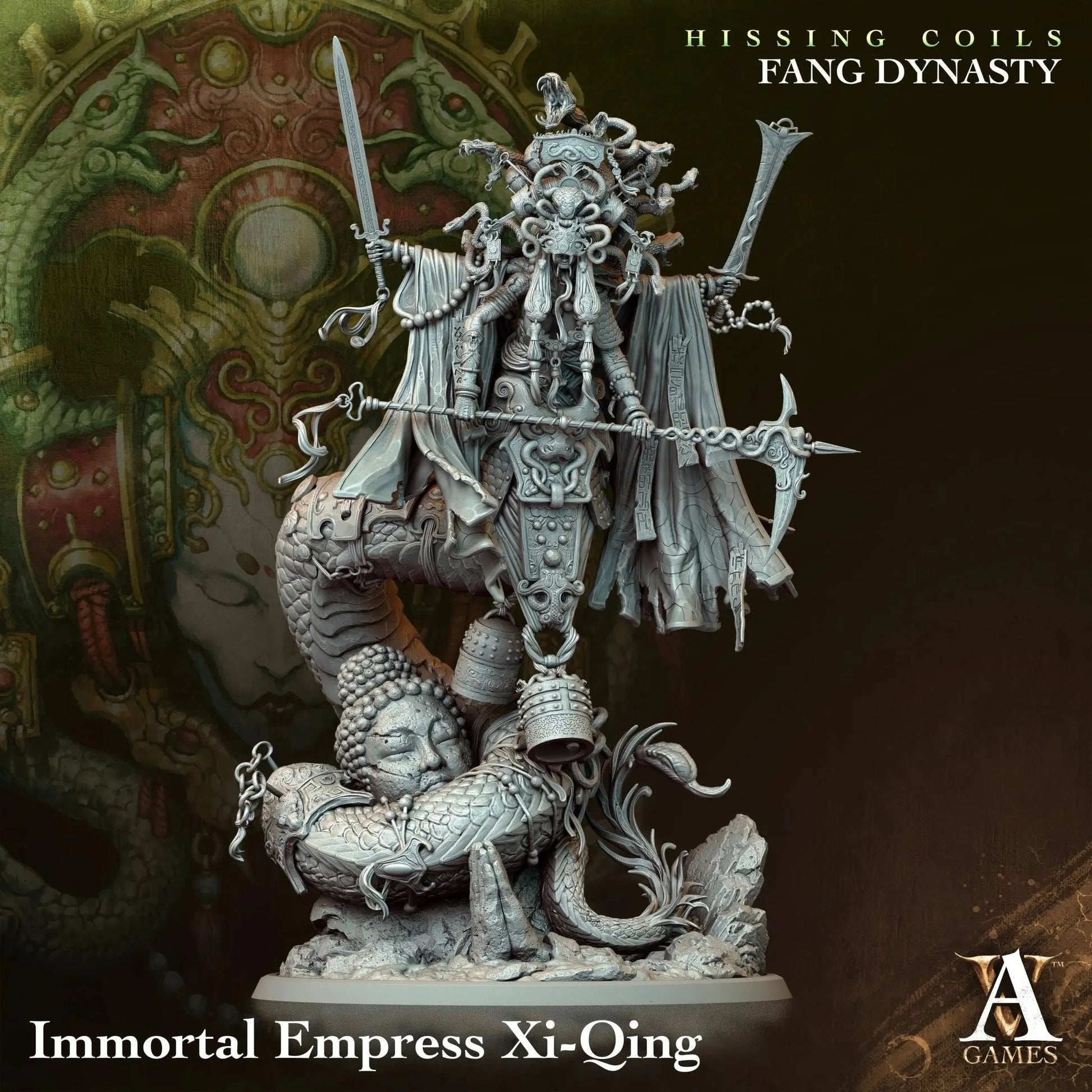 Hissing Coils - Fang Dynasty - STL Bundle - Archvillain Games
