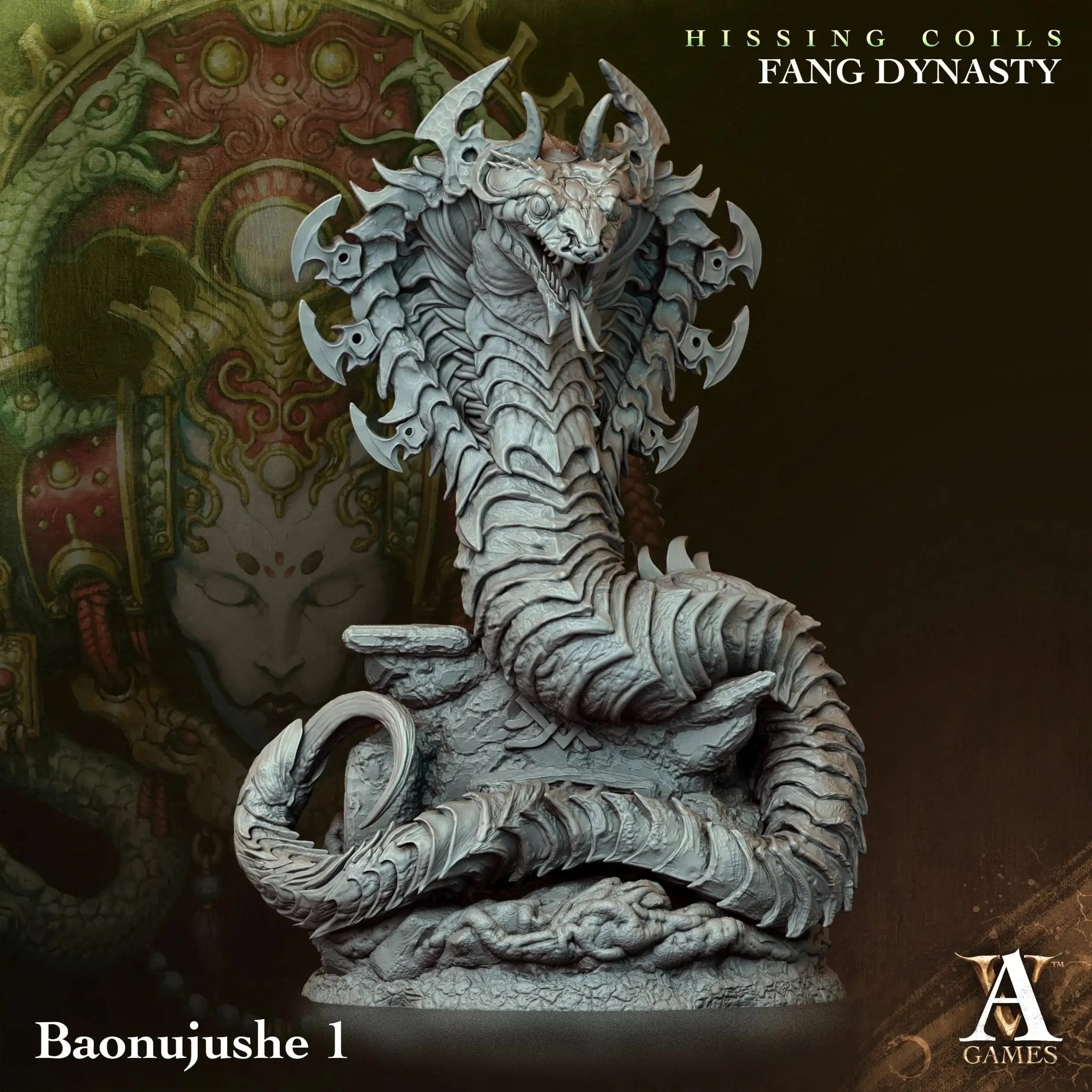 Hissing Coils - Fang Dynasty - STL Bundle - Archvillain Games