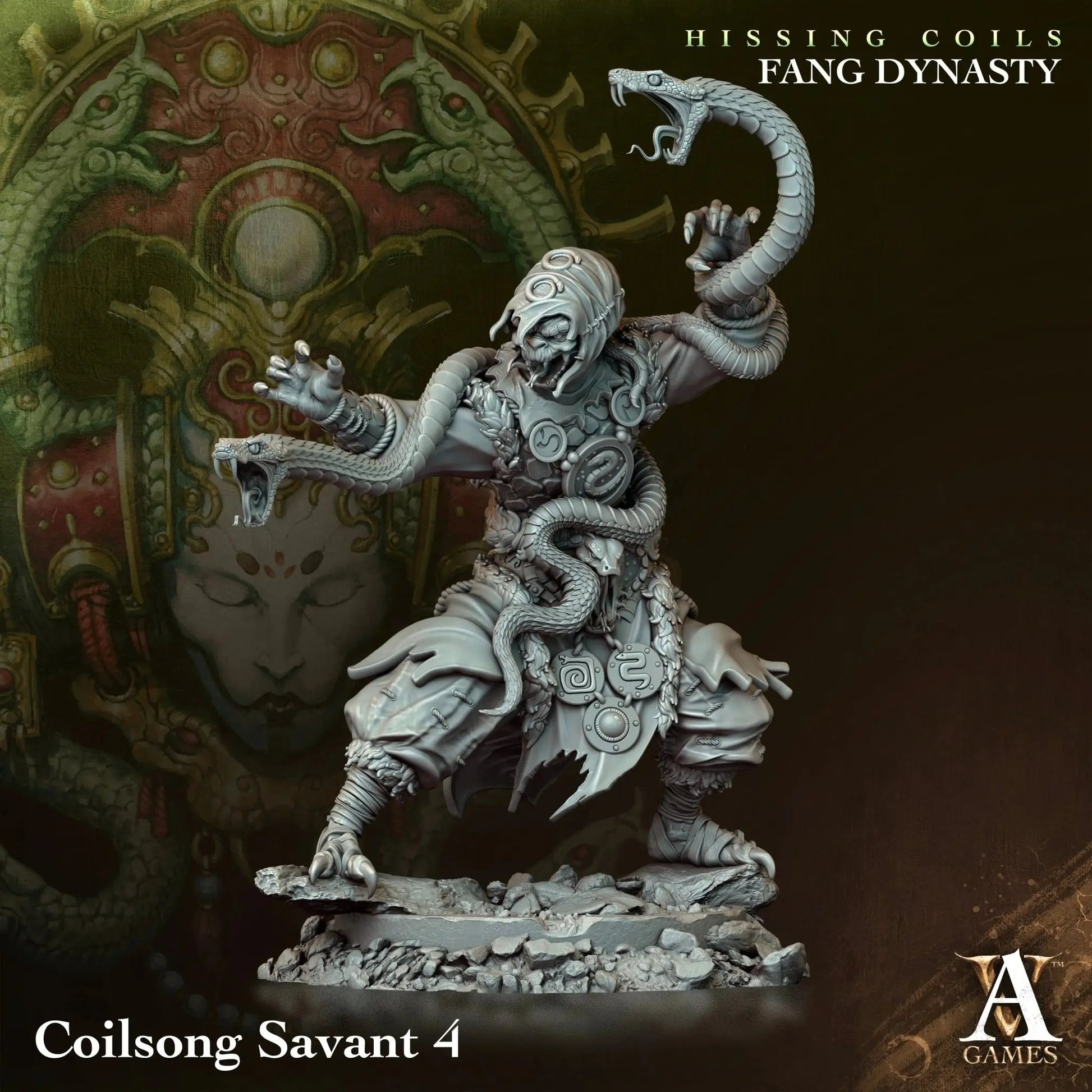 Hissing Coils - Fang Dynasty - STL Bundle - Archvillain Games