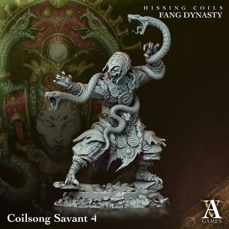Hissing Coils - Fang Dynasty - STL Bundle - Archvillain Games