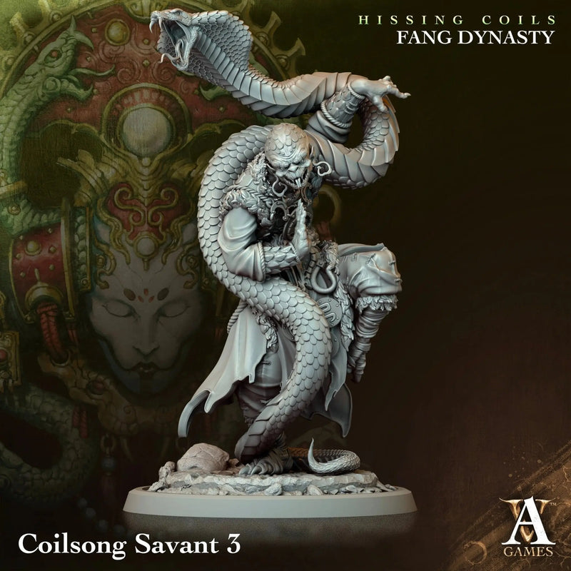 Hissing Coils - Fang Dynasty - STL Bundle - Archvillain Games
