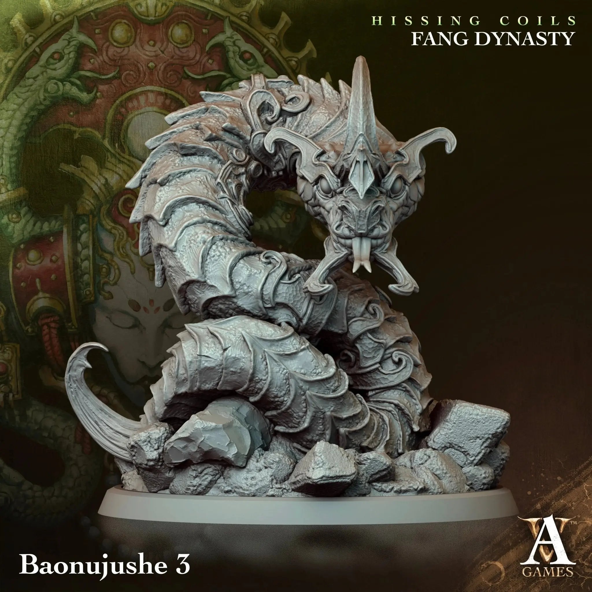 Hissing Coils - Fang Dynasty - STL Bundle - Archvillain Games