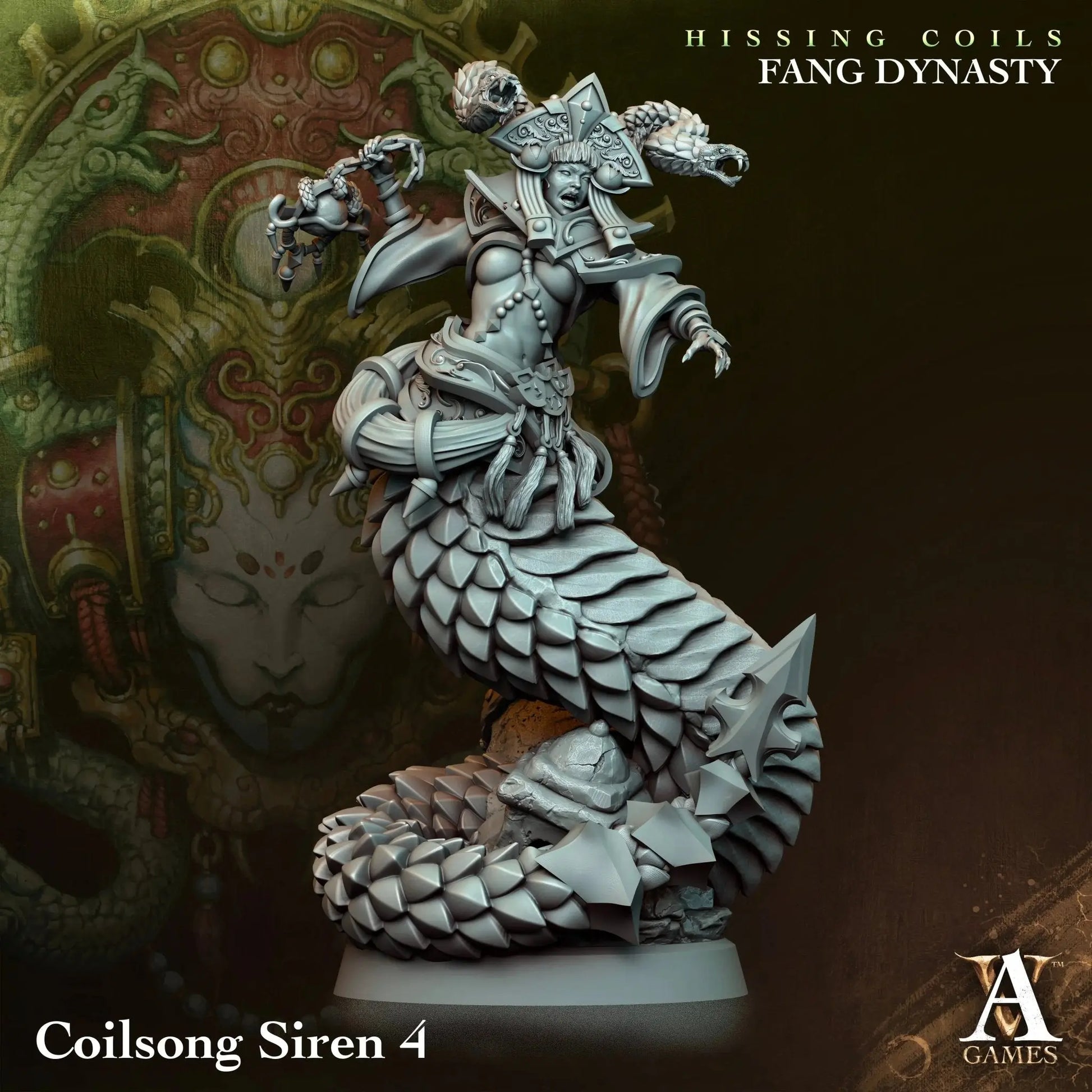 Hissing Coils - Fang Dynasty - STL Bundle - Archvillain Games