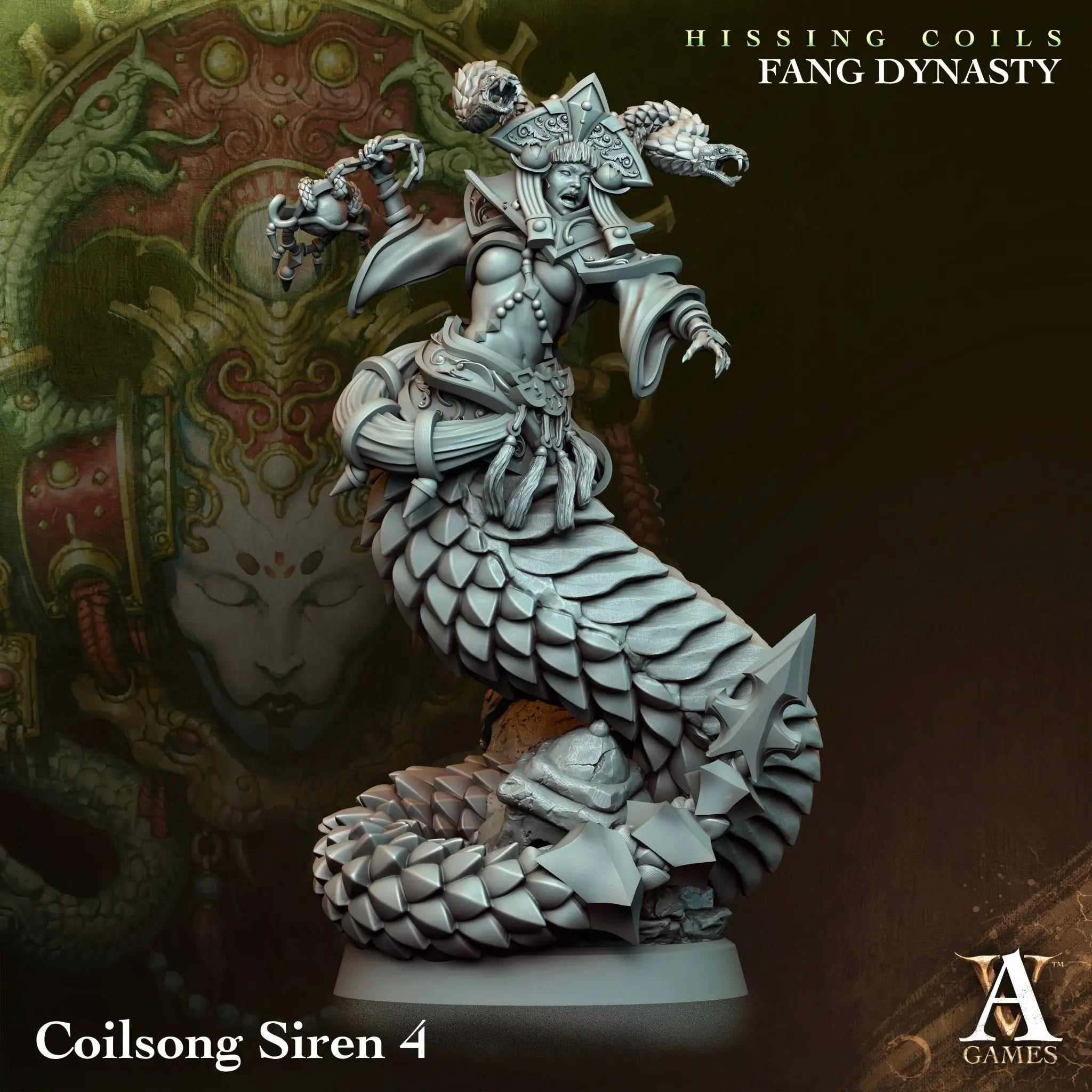 Hissing Coils - Fang Dynasty - STL Bundle - Archvillain Games