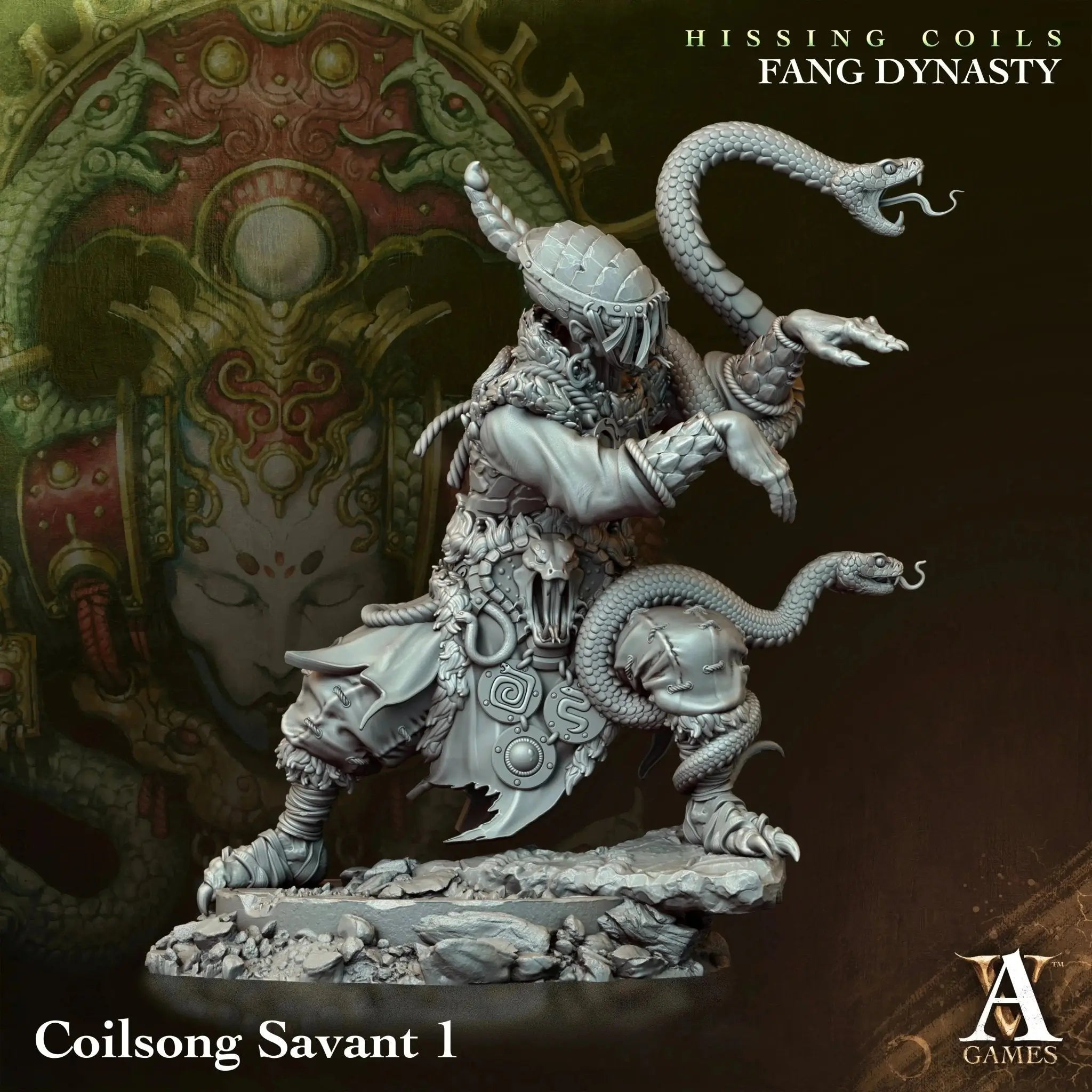 Hissing Coils - Fang Dynasty - STL Bundle - Archvillain Games
