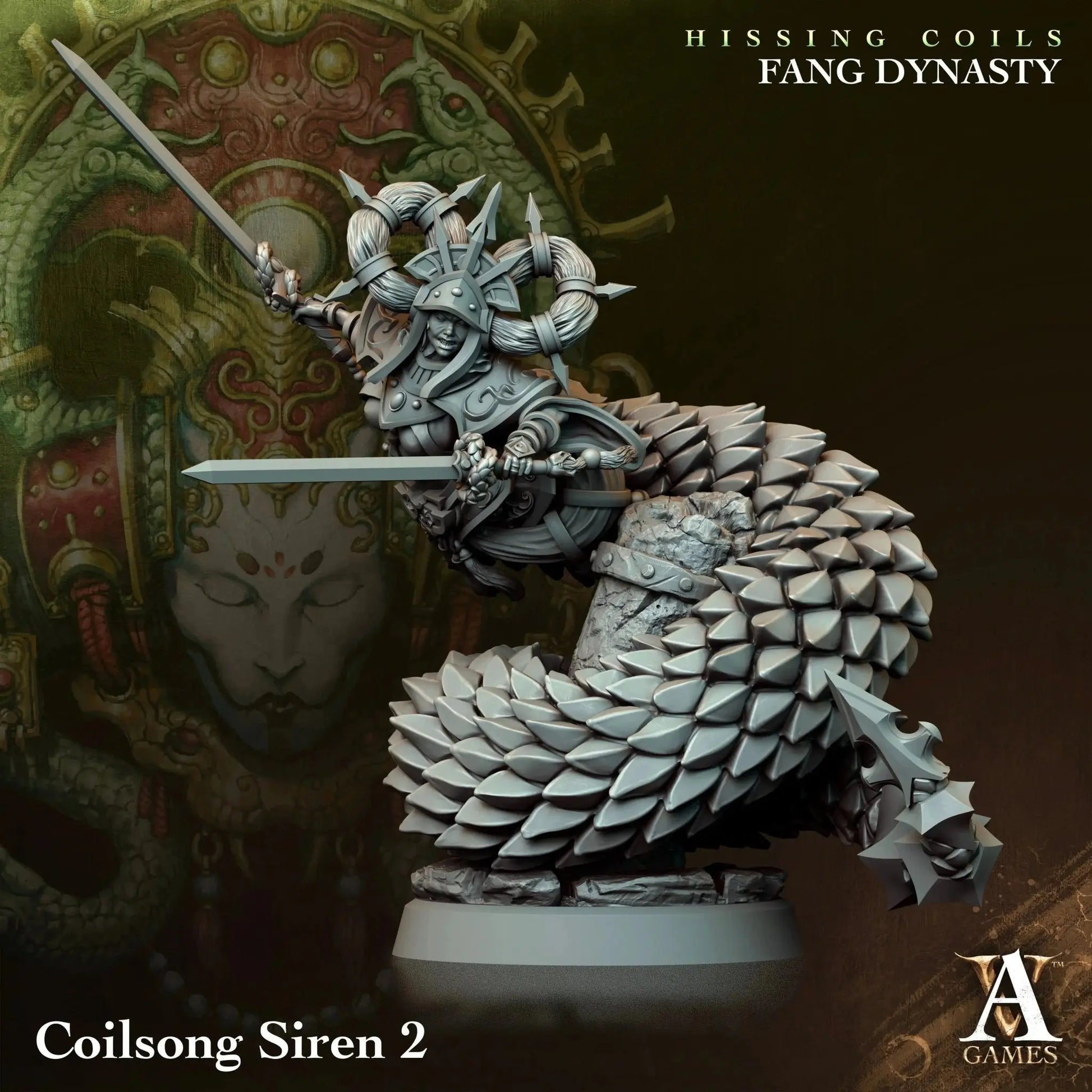 Hissing Coils - Fang Dynasty - STL Bundle - Archvillain Games