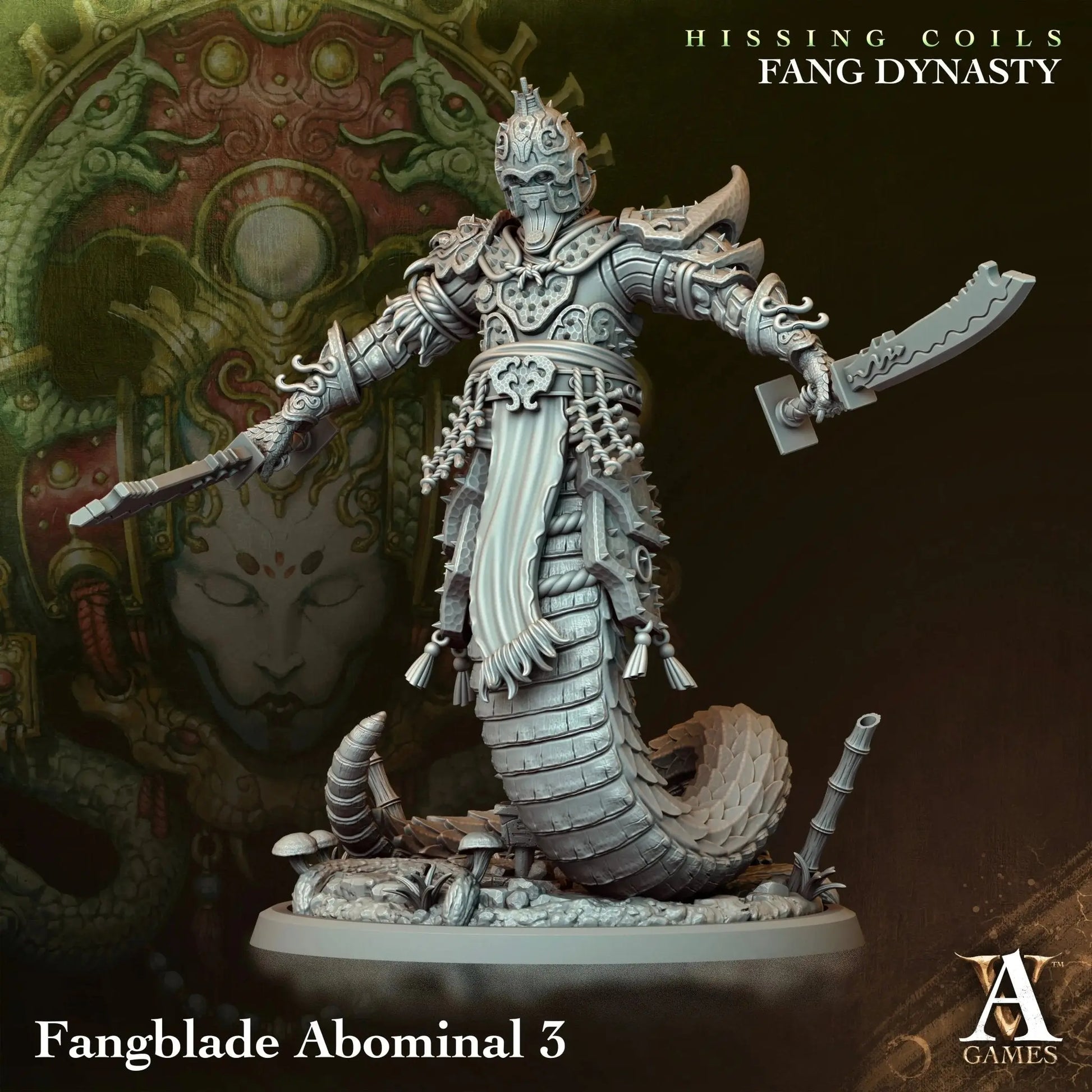 Hissing Coils - Fang Dynasty - STL Bundle - Archvillain Games