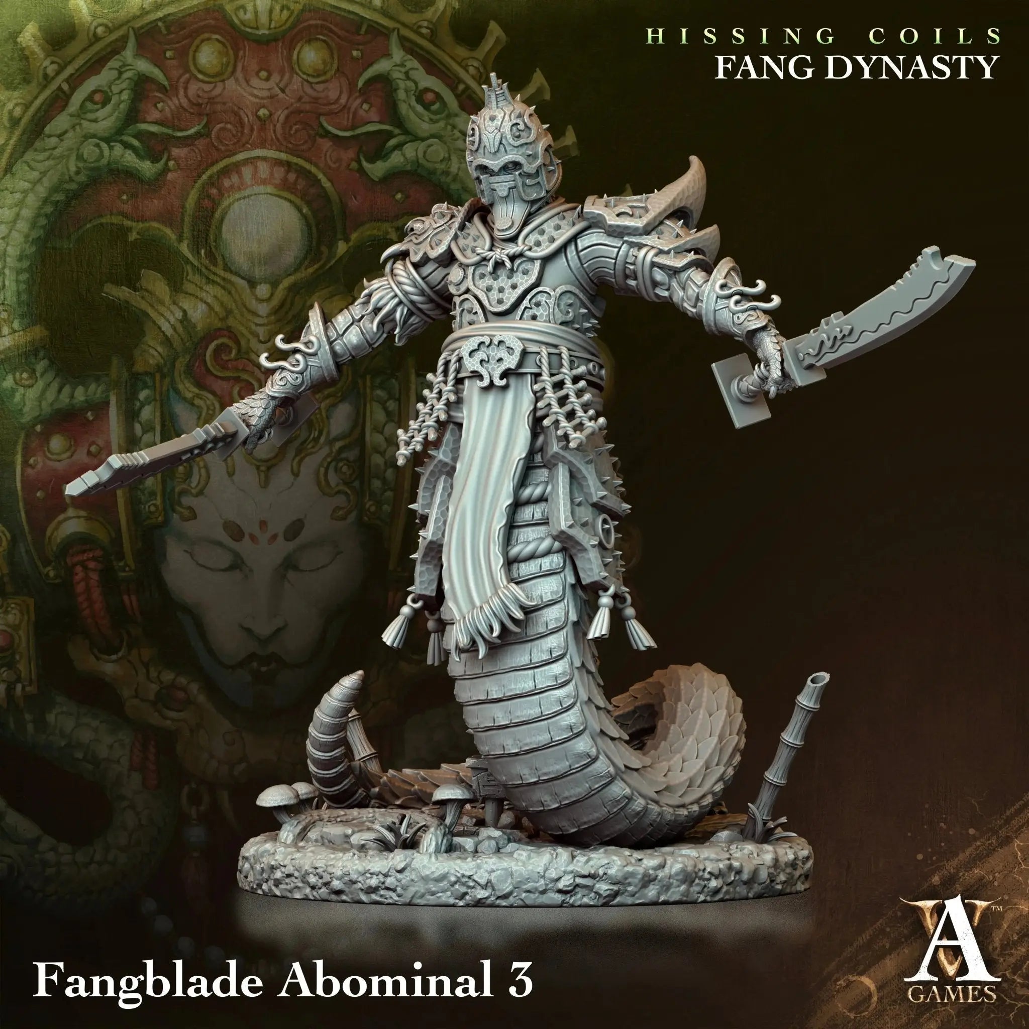 Hissing Coils - Fang Dynasty - STL Bundle - Archvillain Games