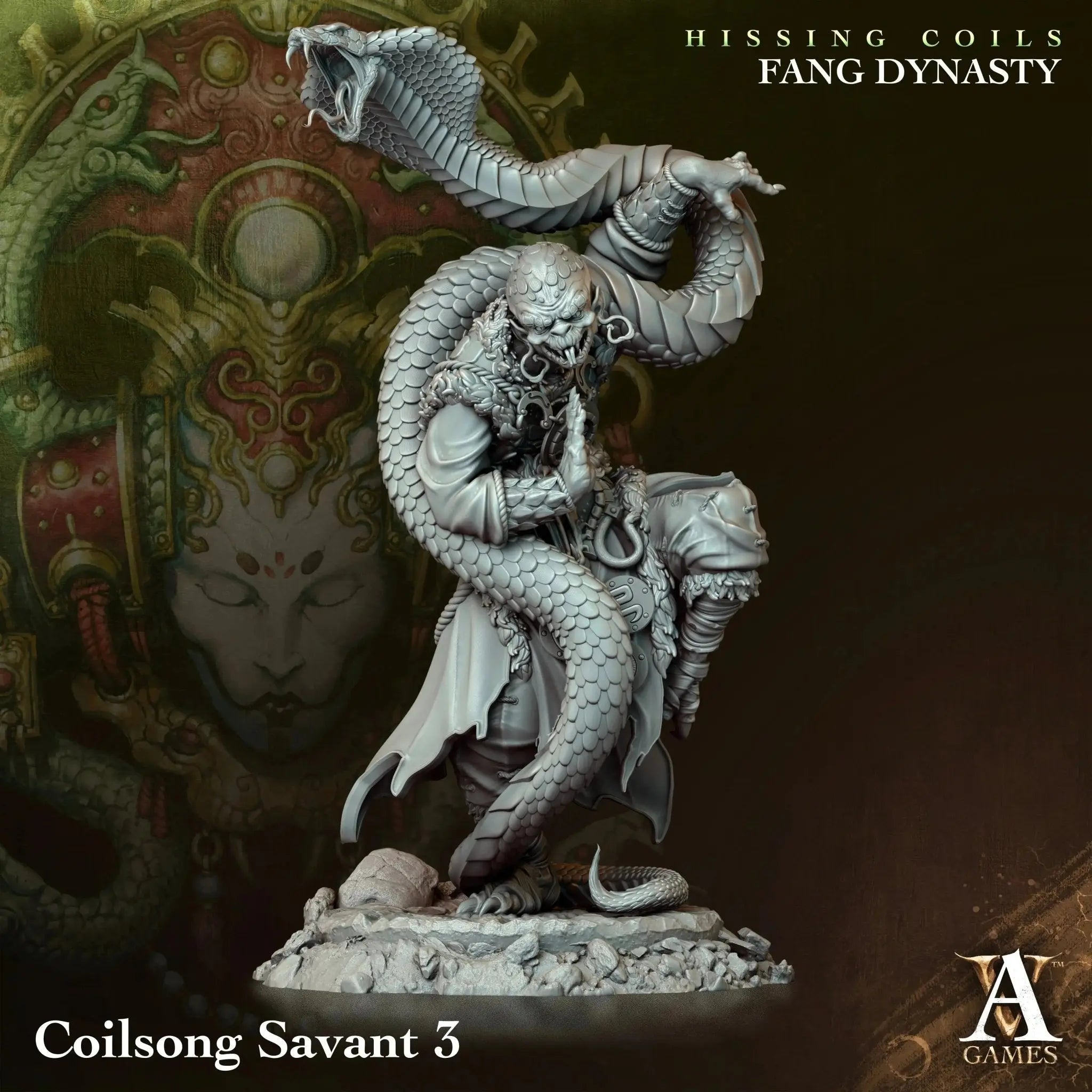 Hissing Coils - Fang Dynasty - STL Bundle - Archvillain Games