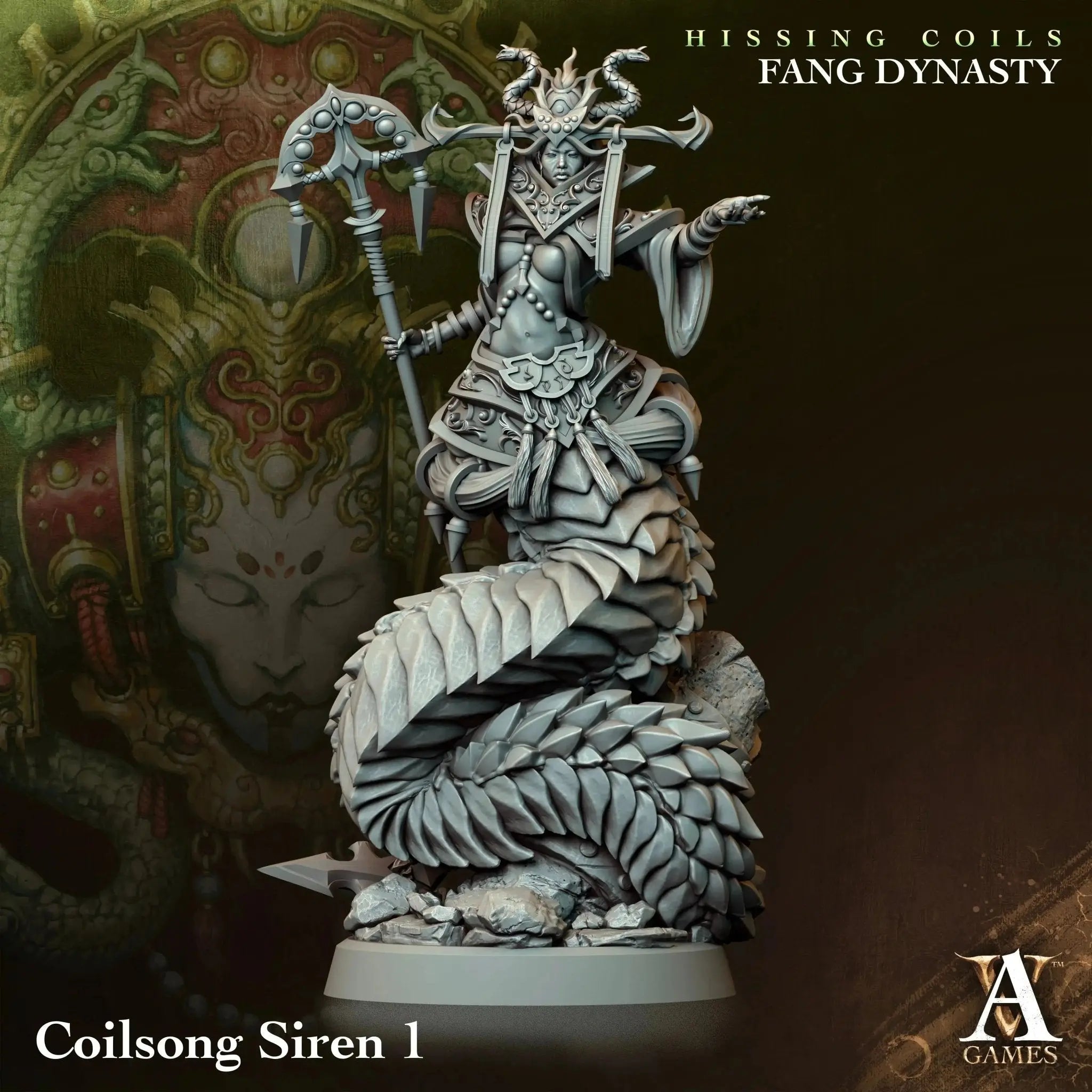 Hissing Coils - Fang Dynasty - STL Bundle - Archvillain Games