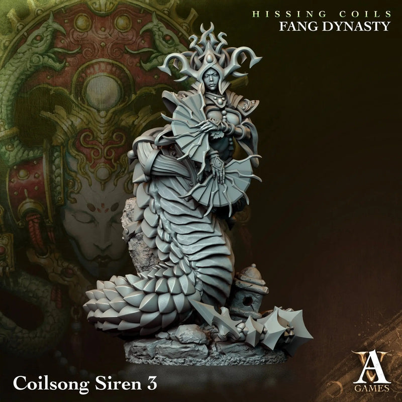 Hissing Coils - Fang Dynasty - STL Bundle - Archvillain Games