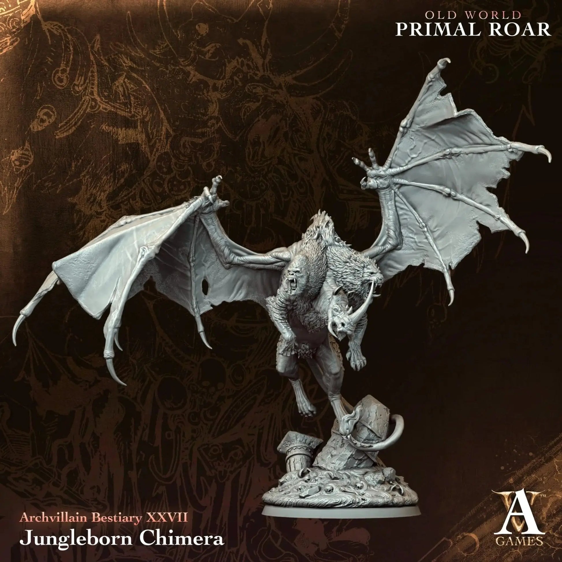 Jungleborn Chimera - STL - Archvillain Games