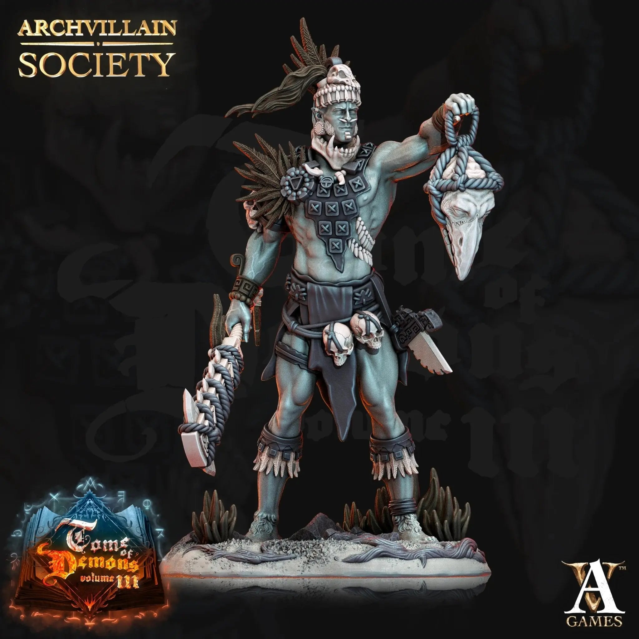 Jurupa Tribal Warrior - STL - Archvillain Games