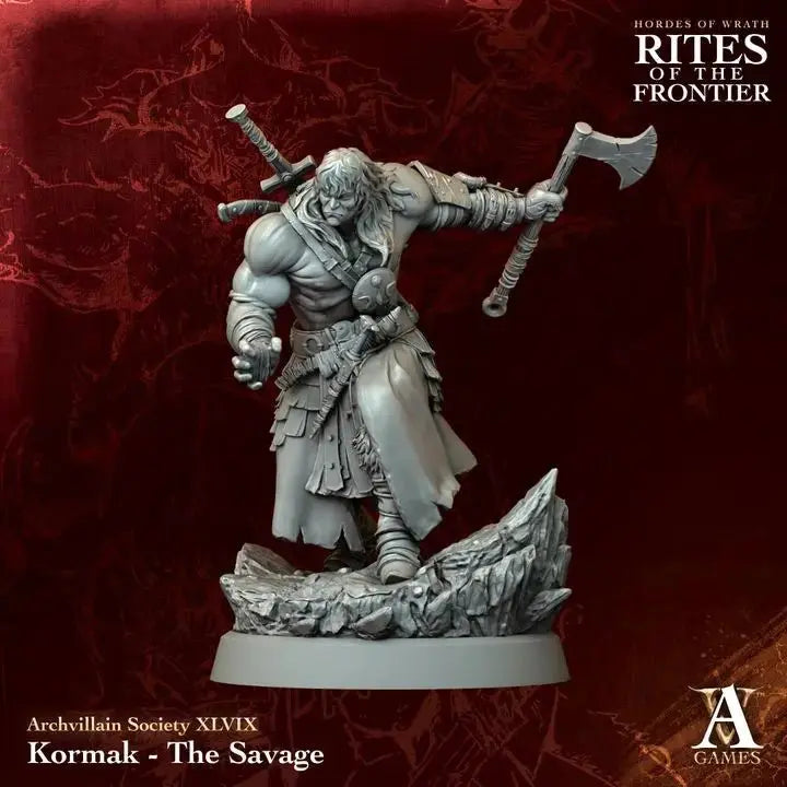 Kormak - The Savage - STL - Archvillain Games