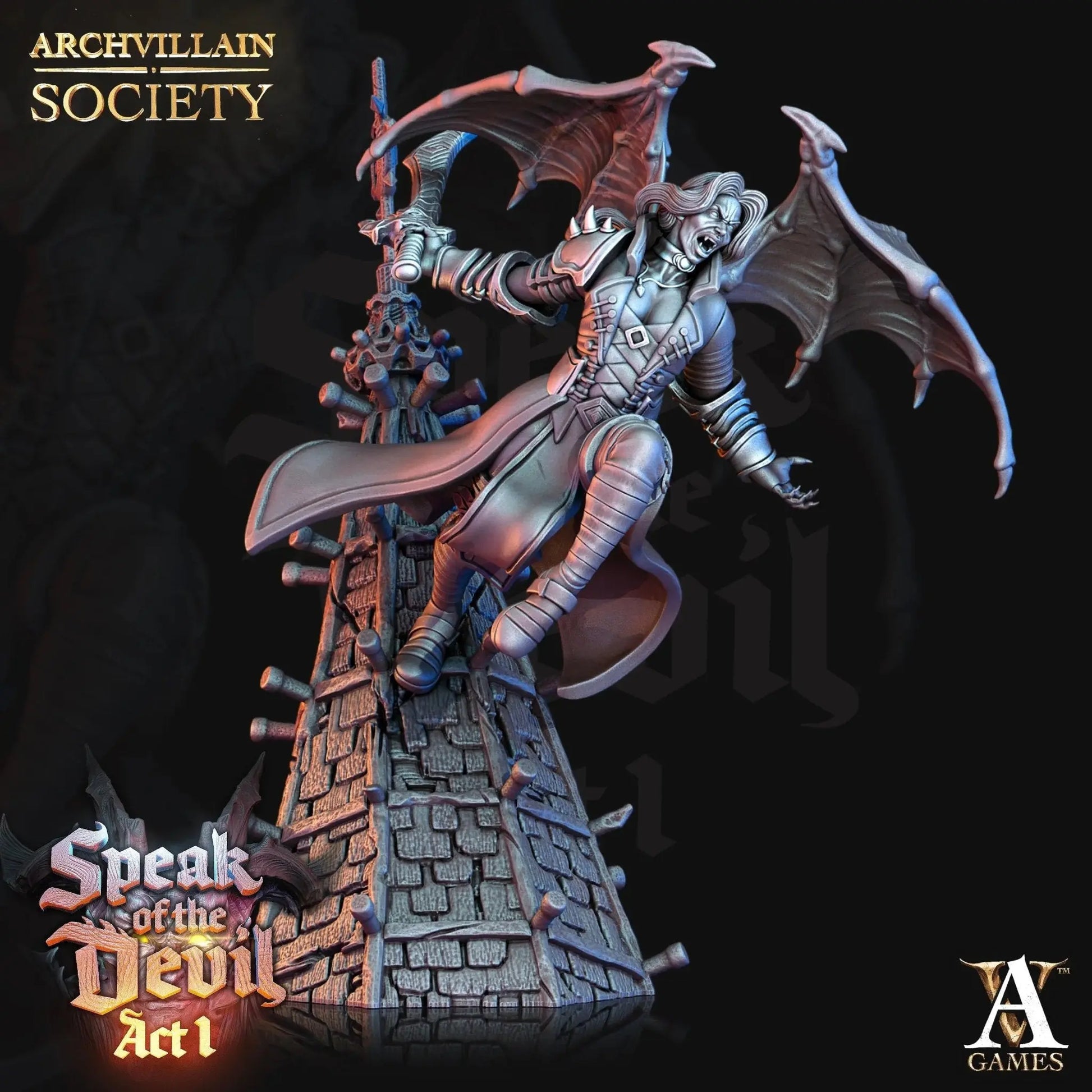 Lady Letha - Devilette - STL - Archvillain Games