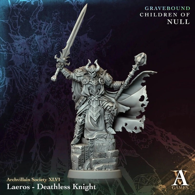 Laeros - Deathless Knight - STL - Archvillain Games