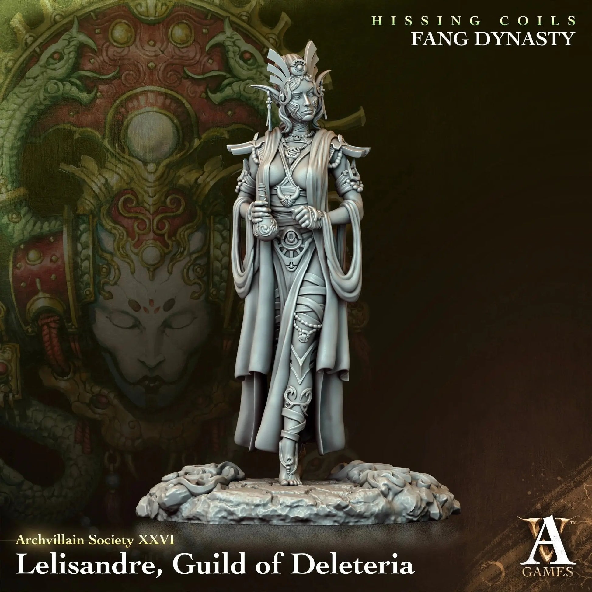 Lelisandre - Guild of Deleteria - STL - Archvillain Games