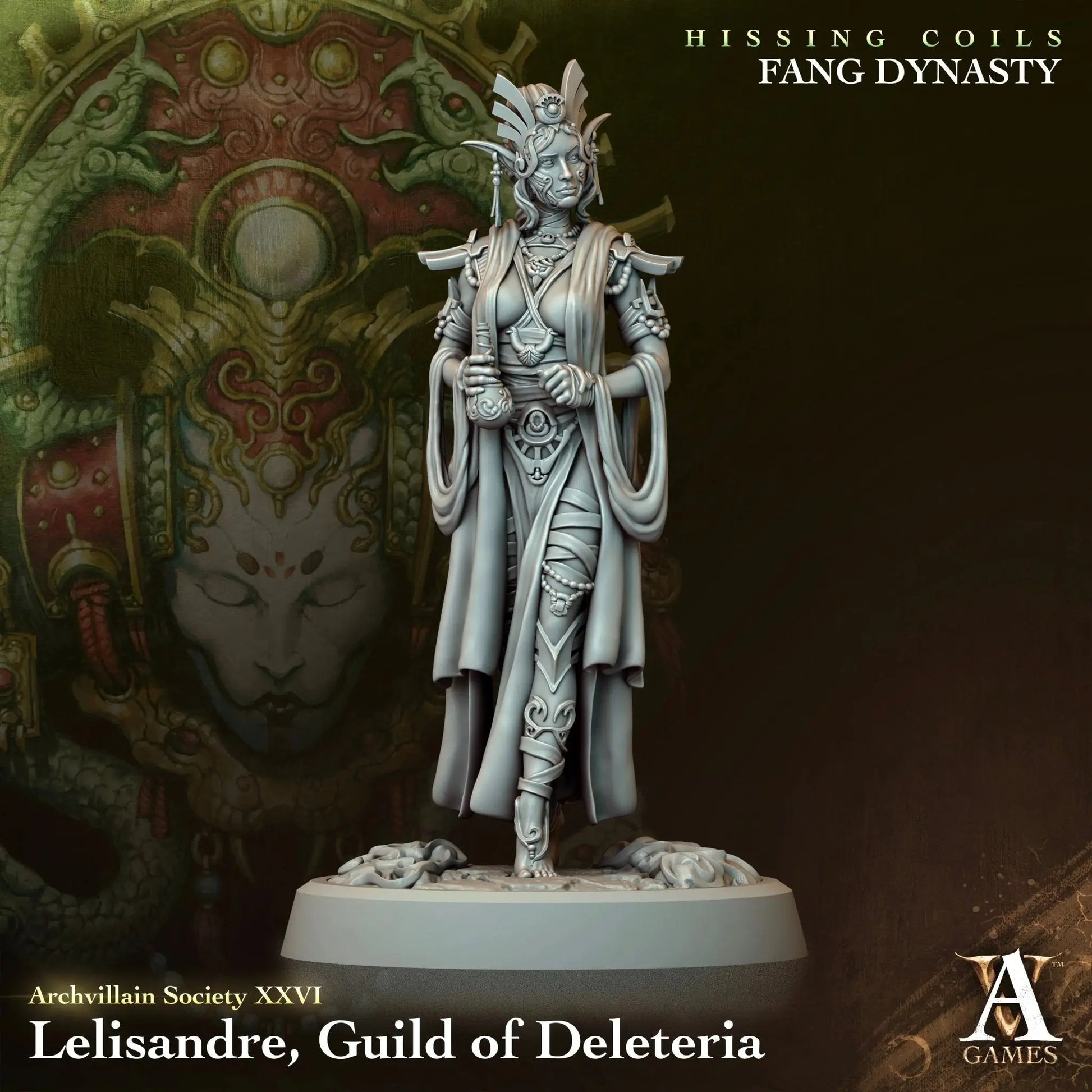 Lelisandre - Guild of Deleteria - STL - Archvillain Games