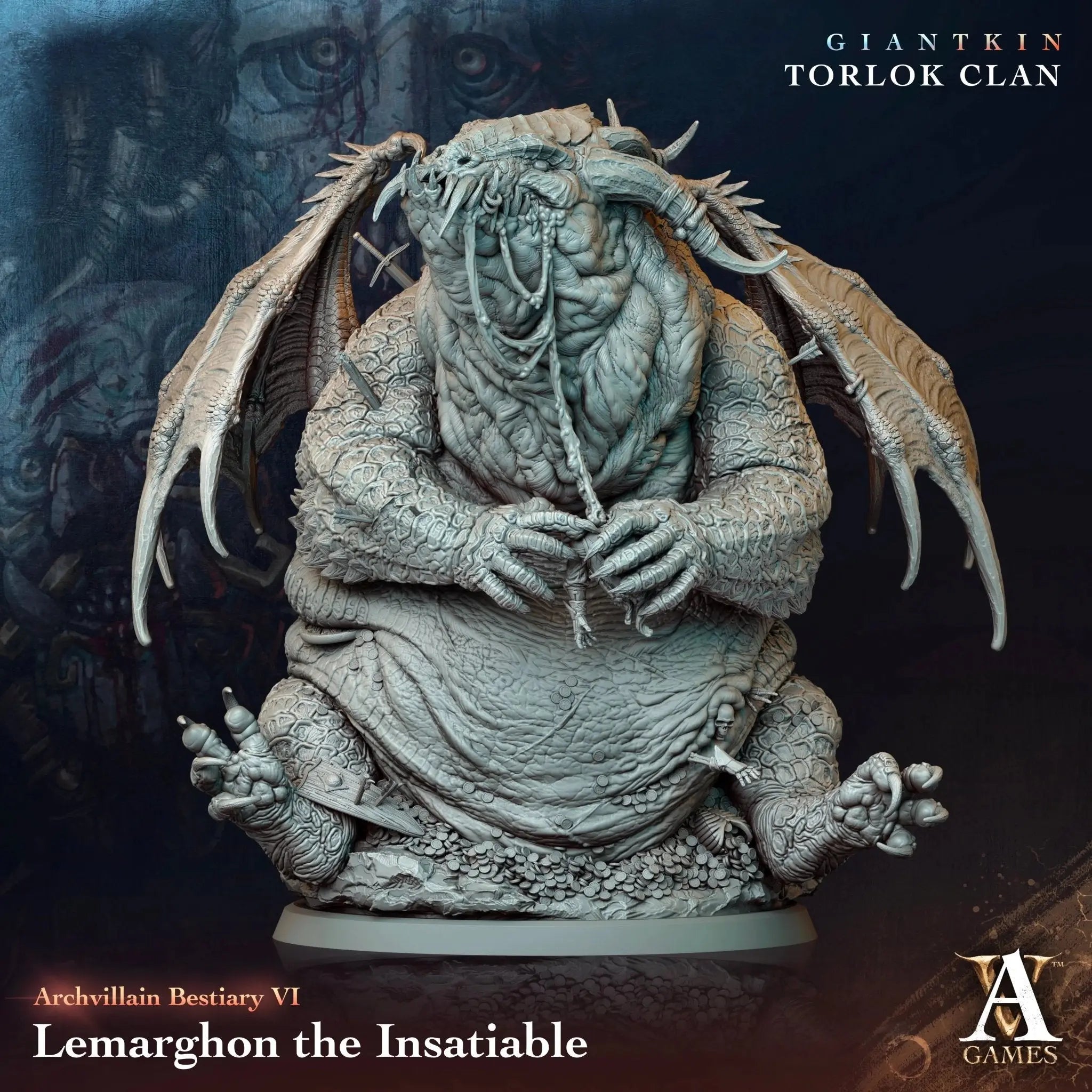 Lemarghon the Insatiable - STL - Archvillain Games