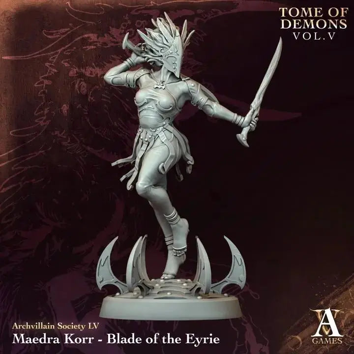 Maedra Korr - Blade of the Eyrie - STL - Archvillain Games