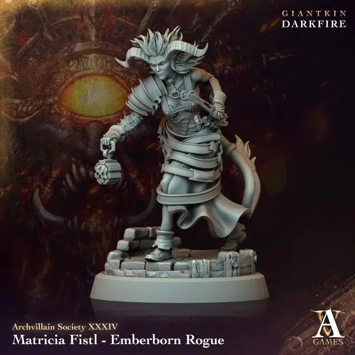 Matricia Fistl - Emberborn Rogue - STL - Archvillain Games