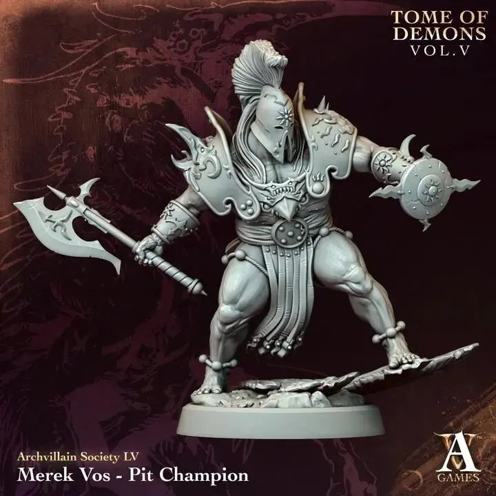 Merek Vos - Pit Champion - STL - Archvillain Games
