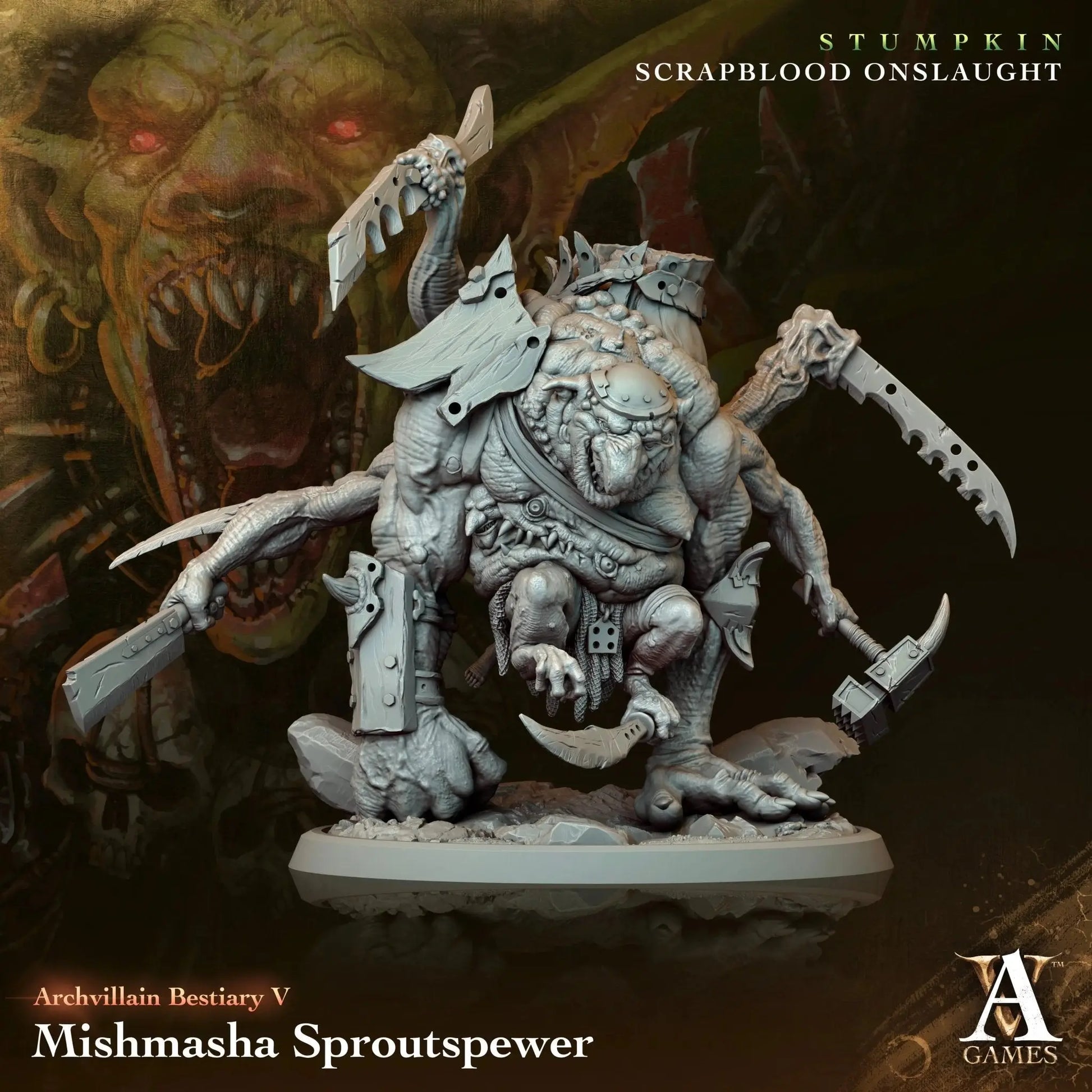 Mishmasha Sproutspewer - STL - Archvillain Games