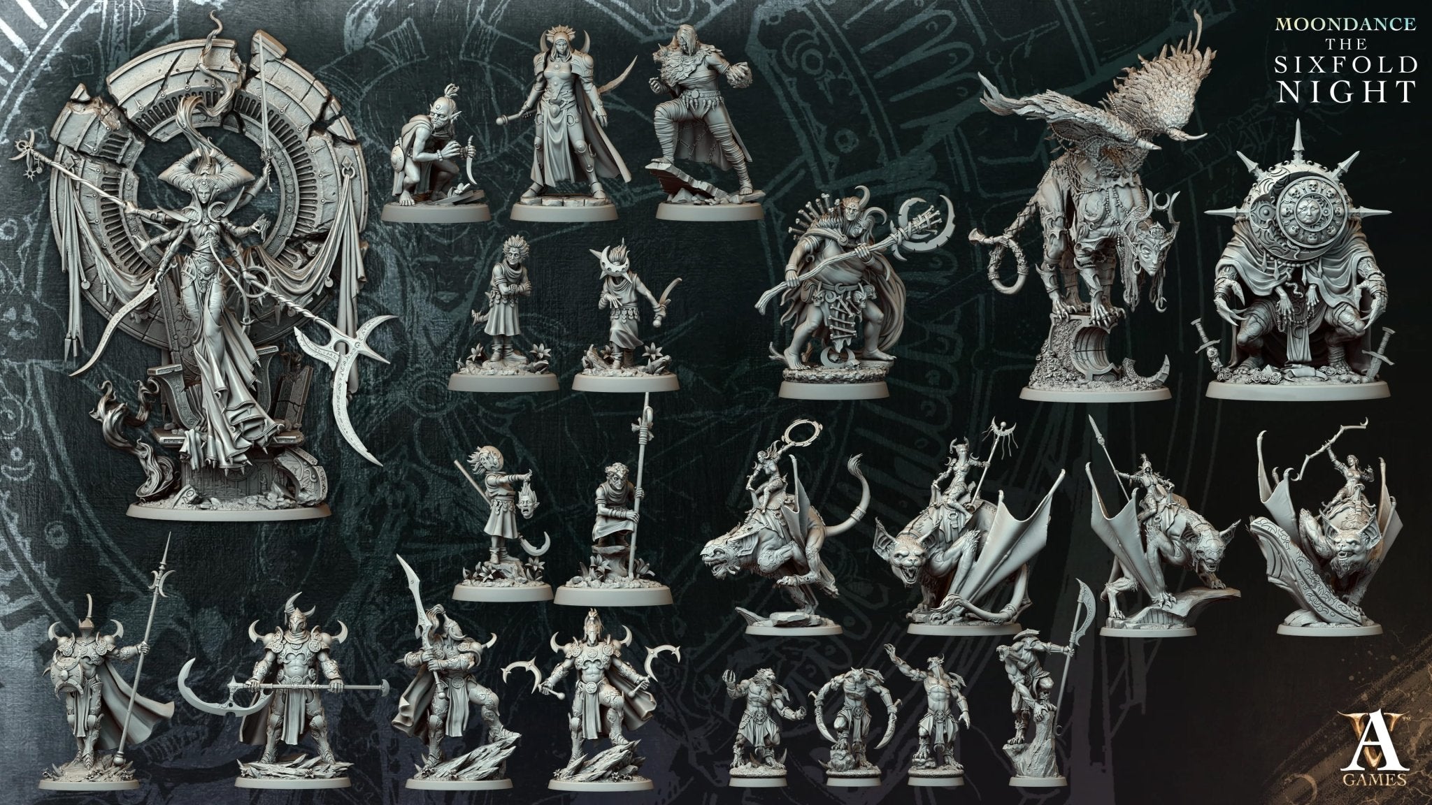Moondance - The Sixfold Night STL Bundle - Archvillain Games