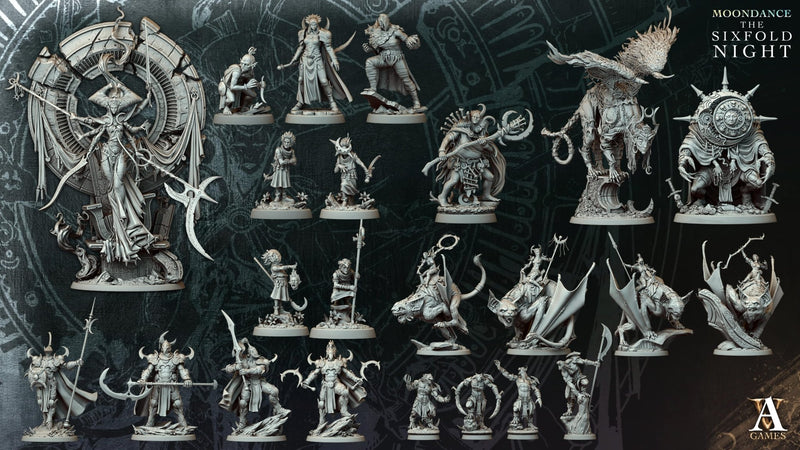 Moondance - The Sixfold Night STL Bundle - Archvillain Games