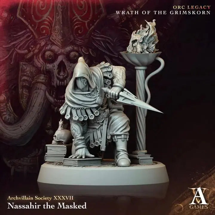 Nassahir the Masked - STL - Archvillain Games