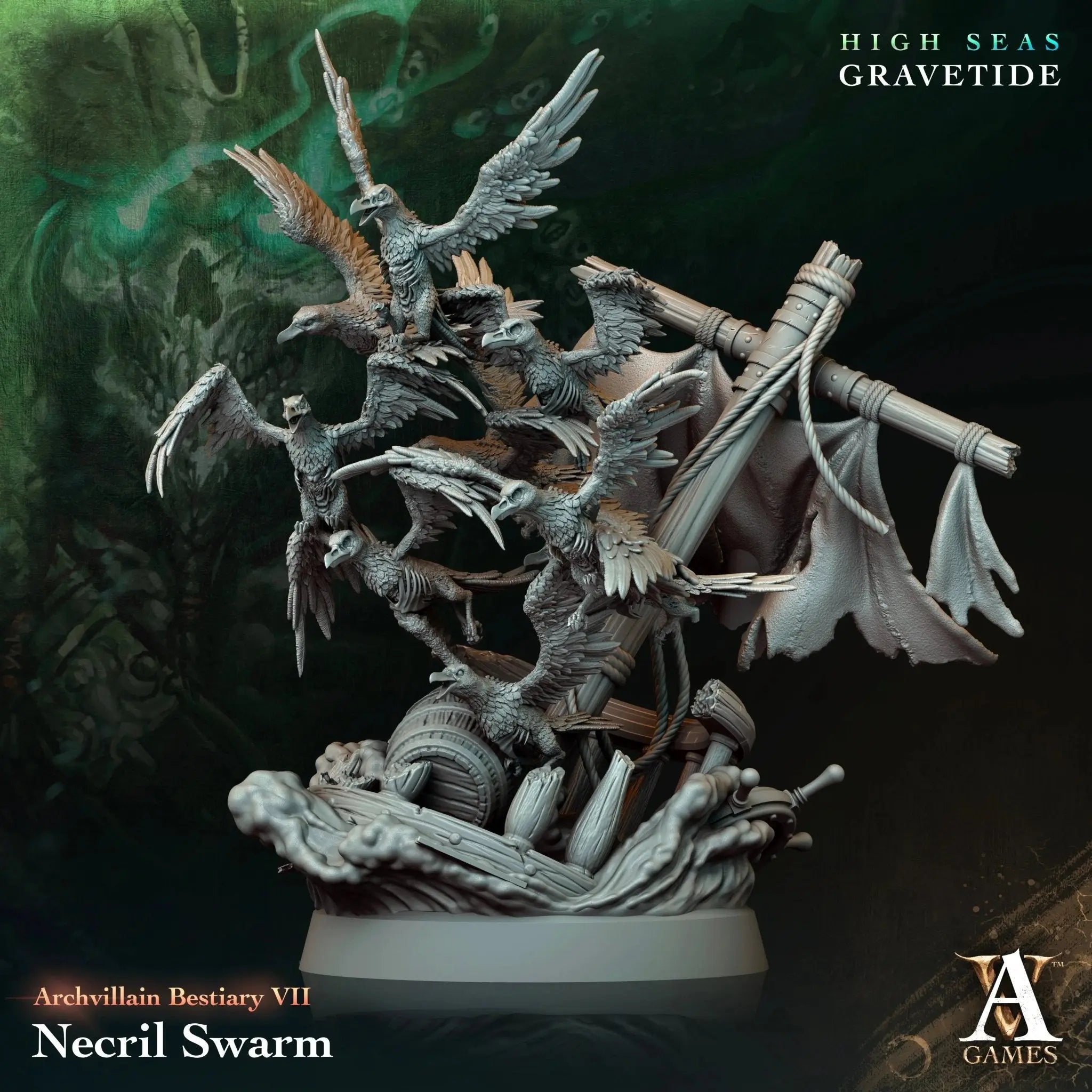 Necril Swarm - STL - Archvillain Games