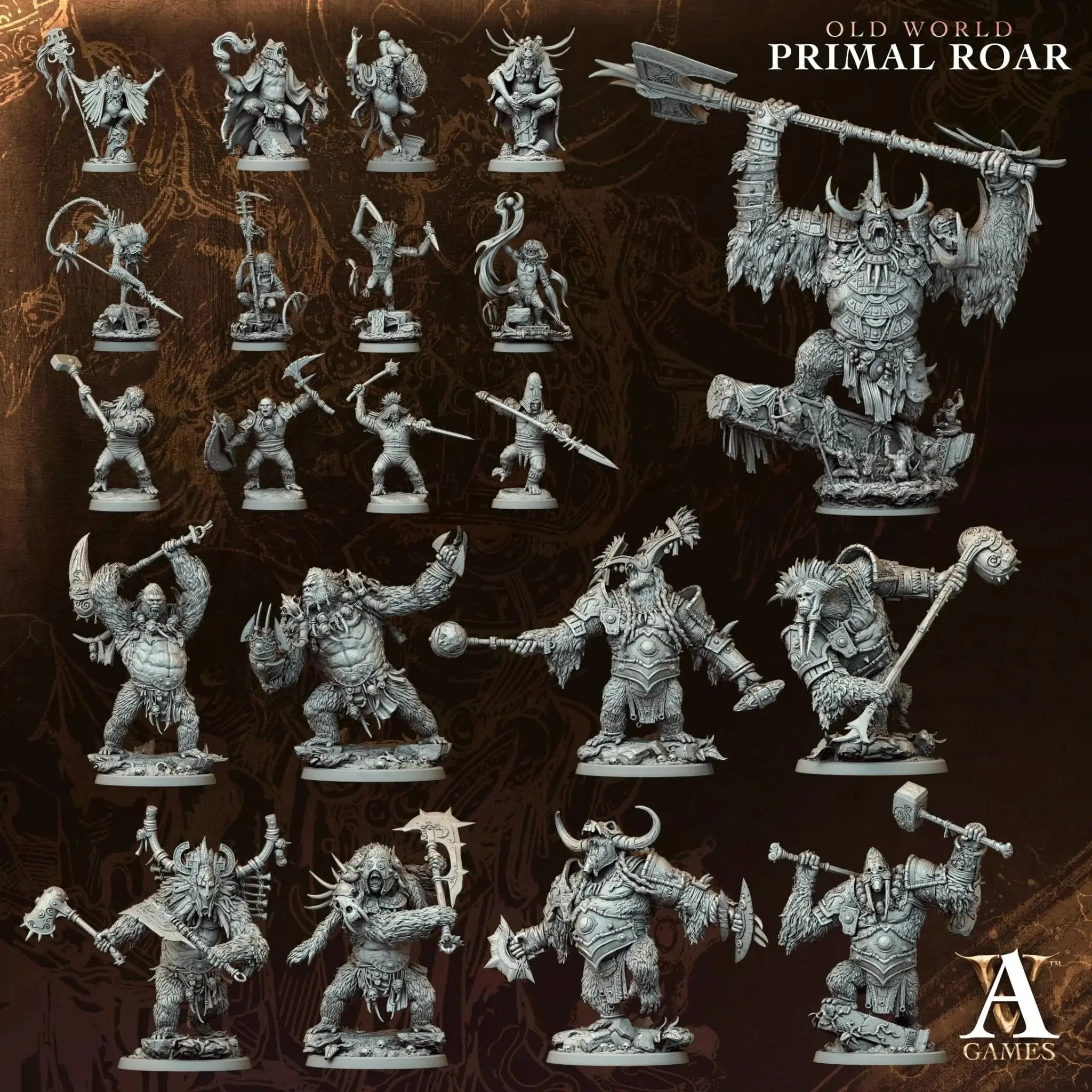 Old World - Primal Roar - STL Bundle - Archvillain Games