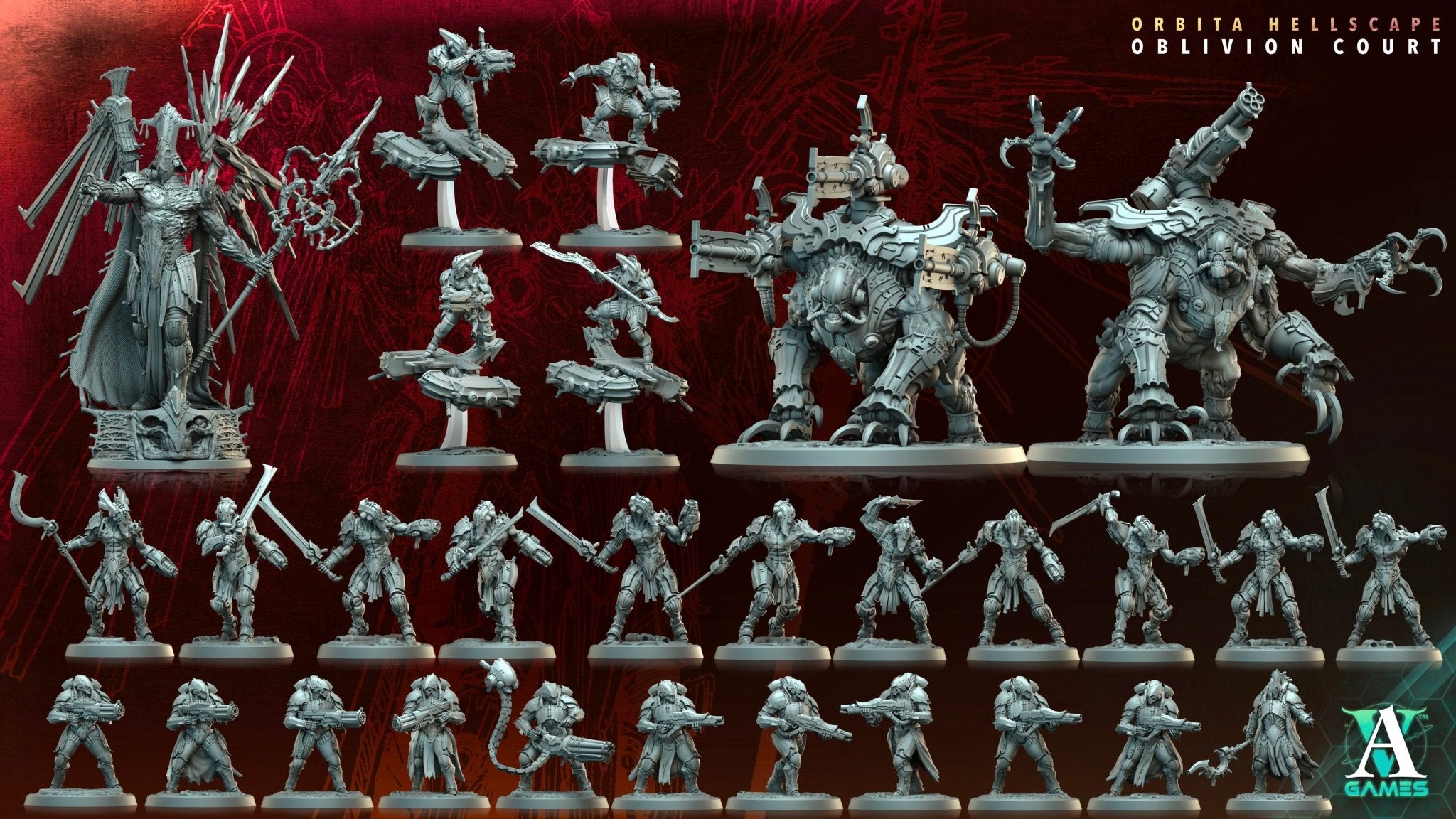 Orbita Hellscape - Oblivion Court STL Bundle - Archvillain Games