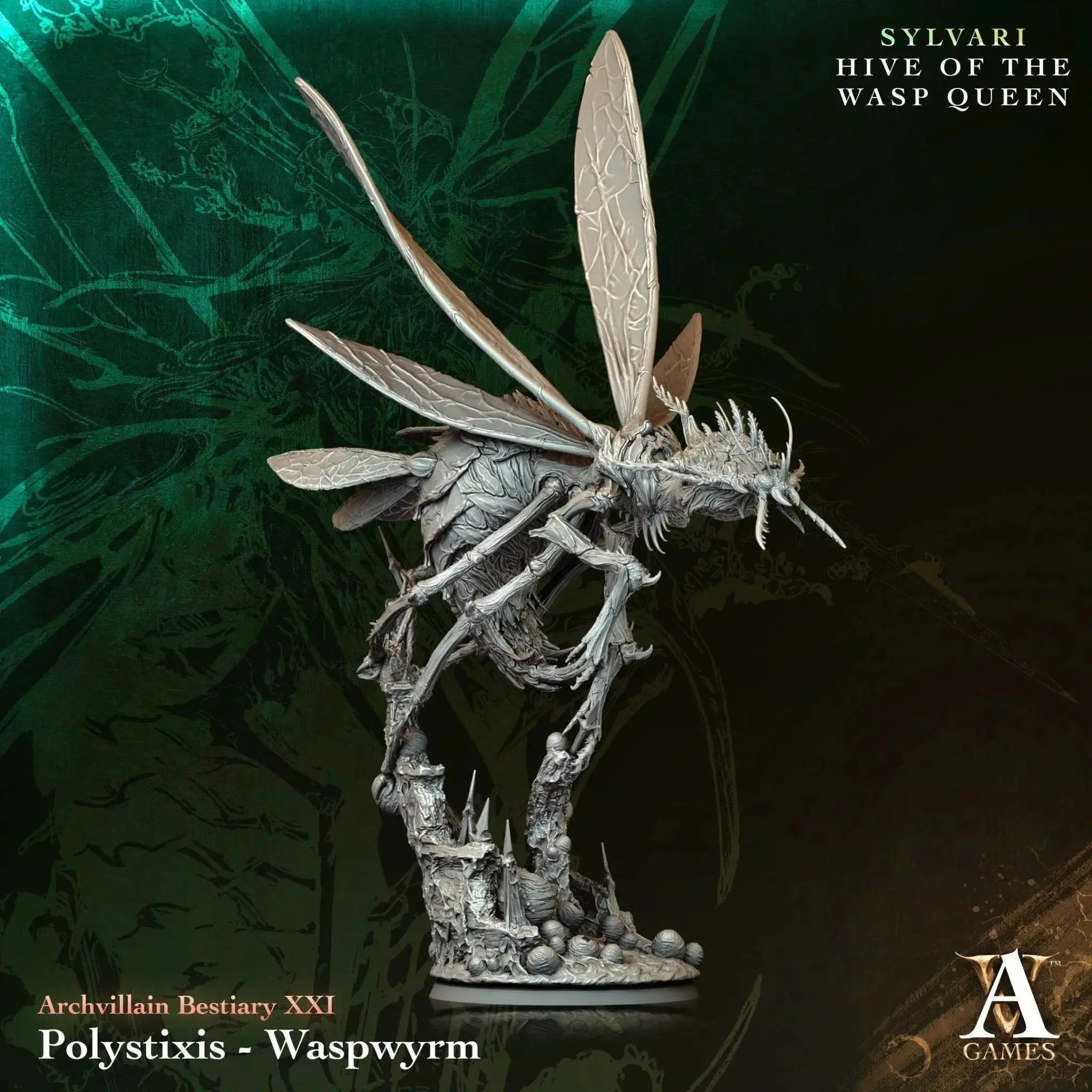 Polystixis - Waspwyrm - STL - Archvillain Games