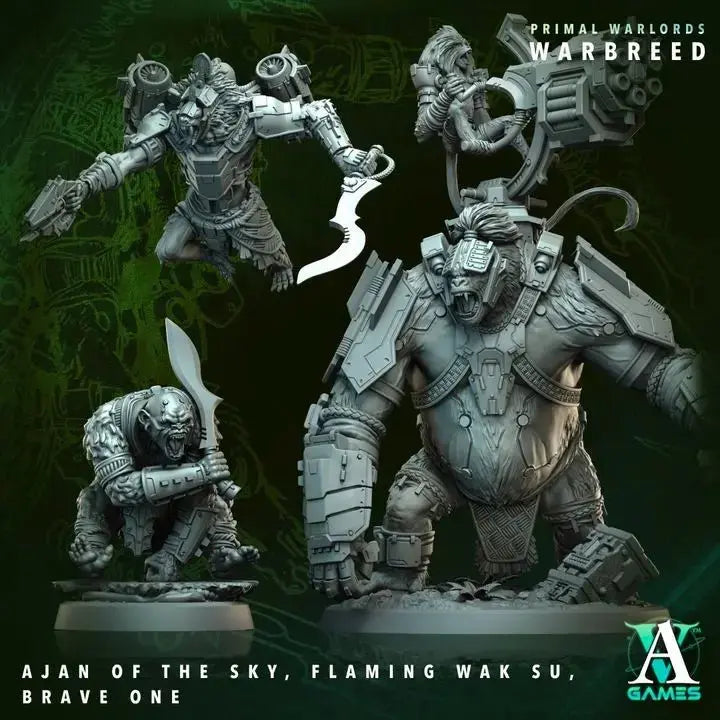 Primal Warlords - Warbreed - STL Bundle - Archvillain Games