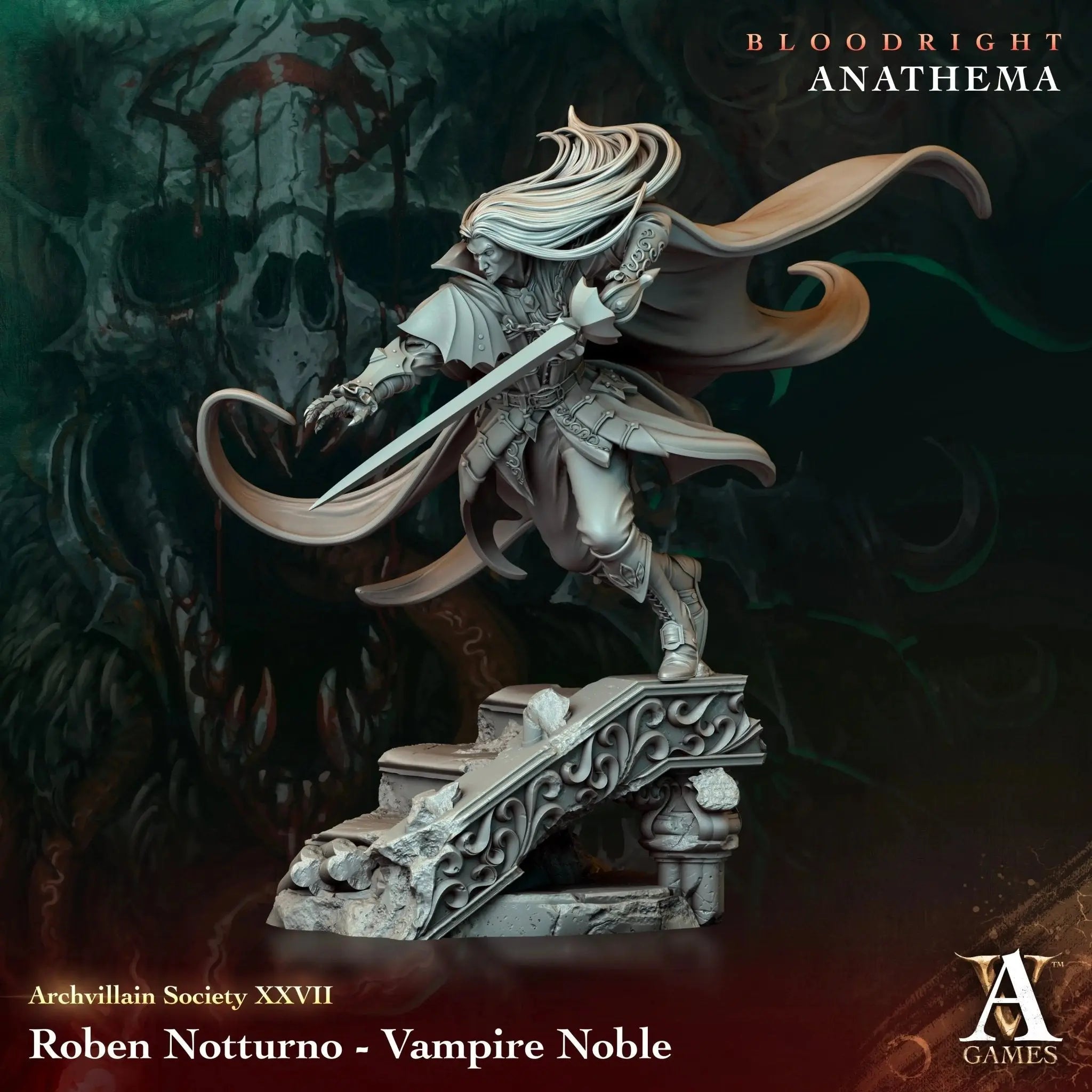 Roben Notturno - Vampire Noble - STL - Archvillain Games