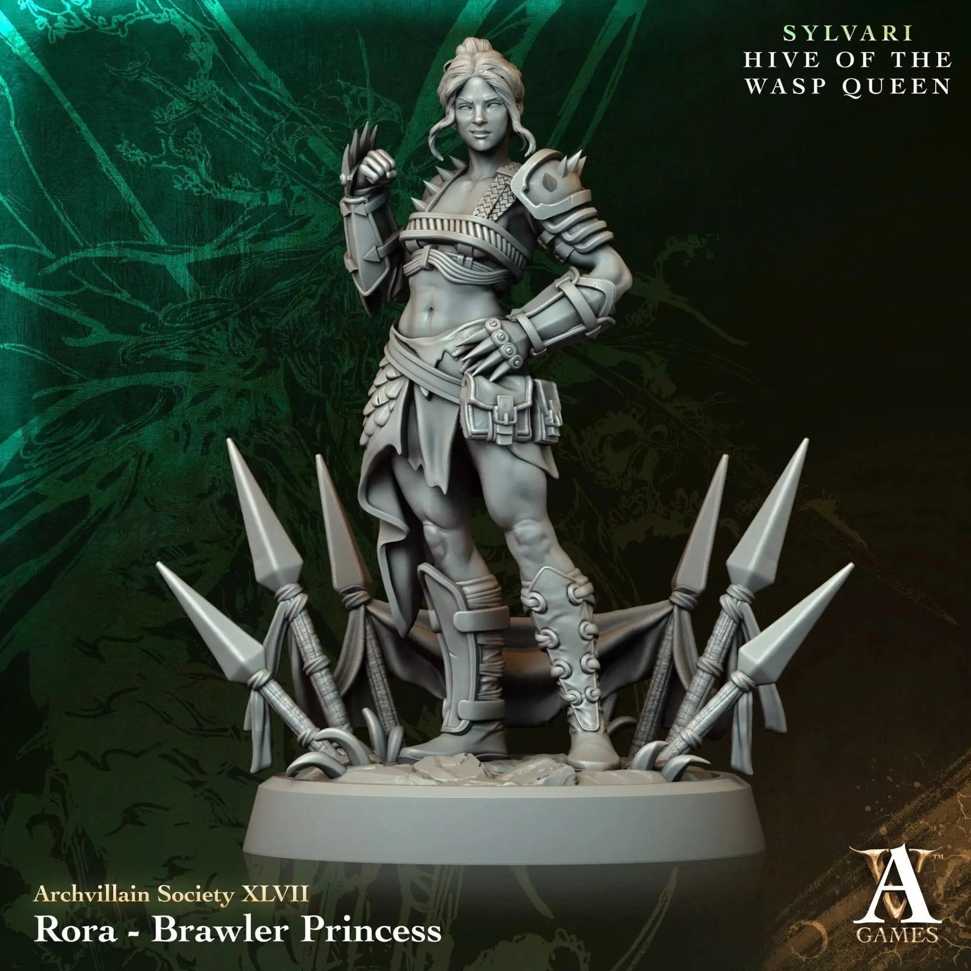 Rora - Brawler Princess - STL - Archvillain Games