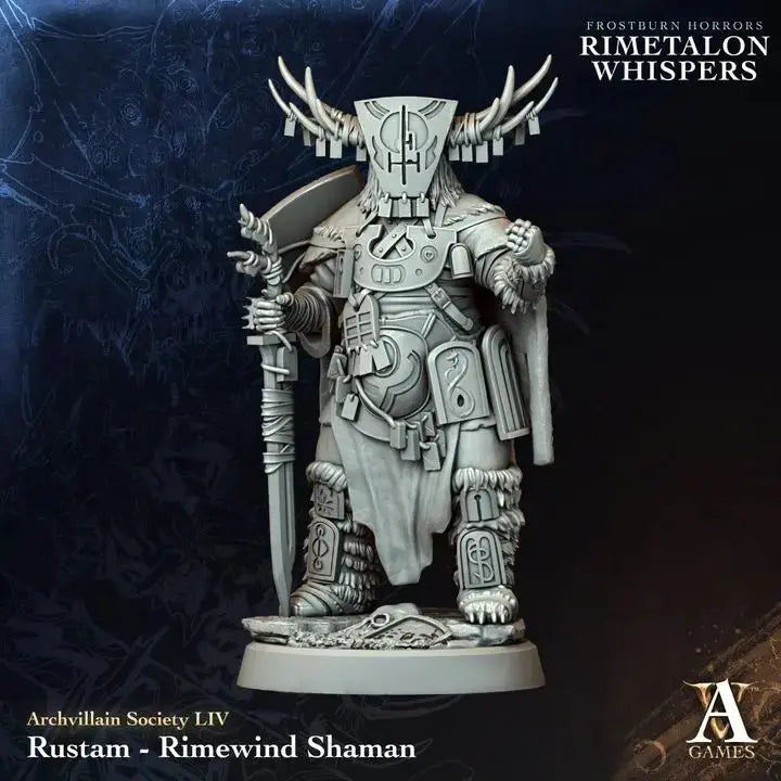 Rustam - Rimewind Shaman - STL - Archvillain Games