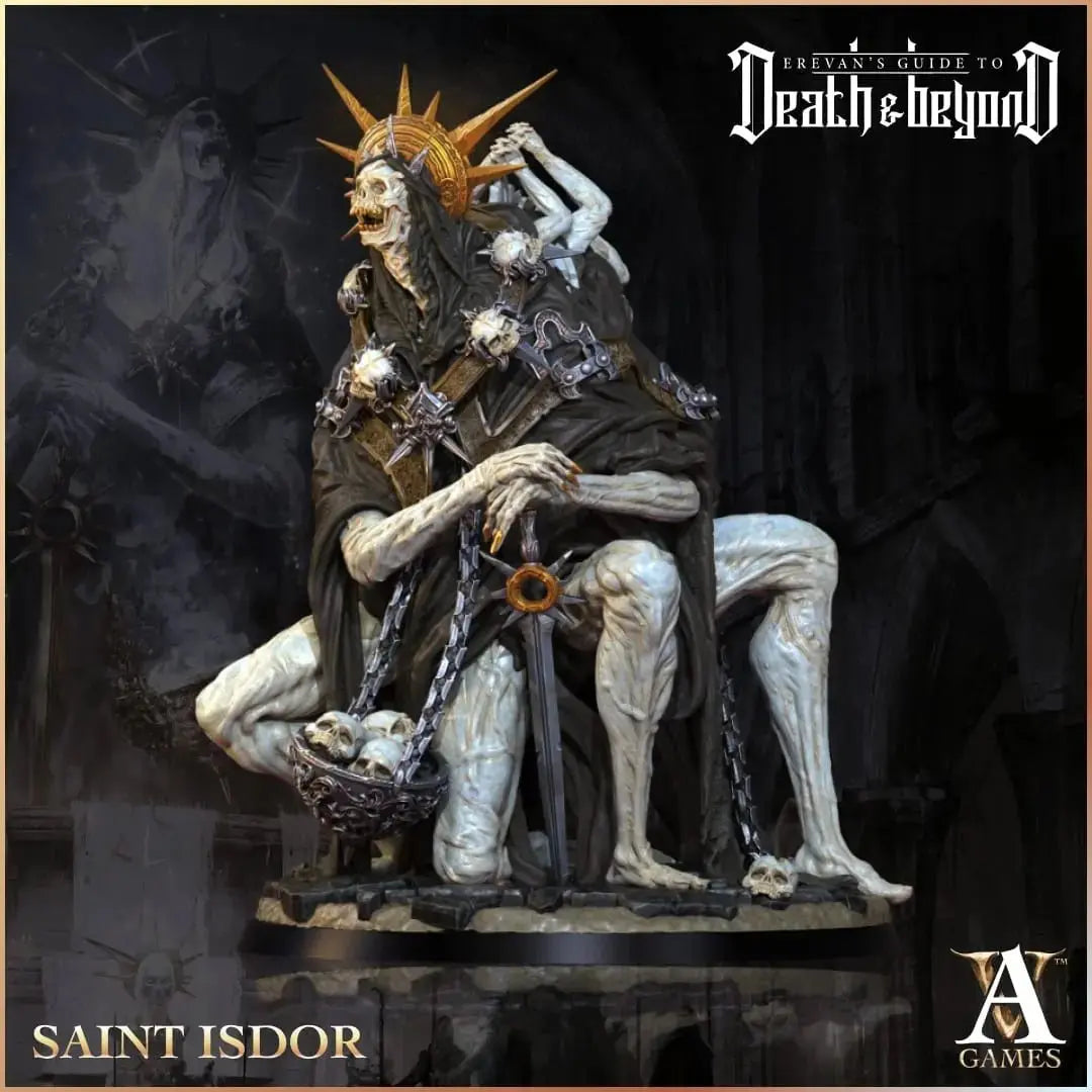 Saint Isdor - Digital Miniature STL - Archvillain Games