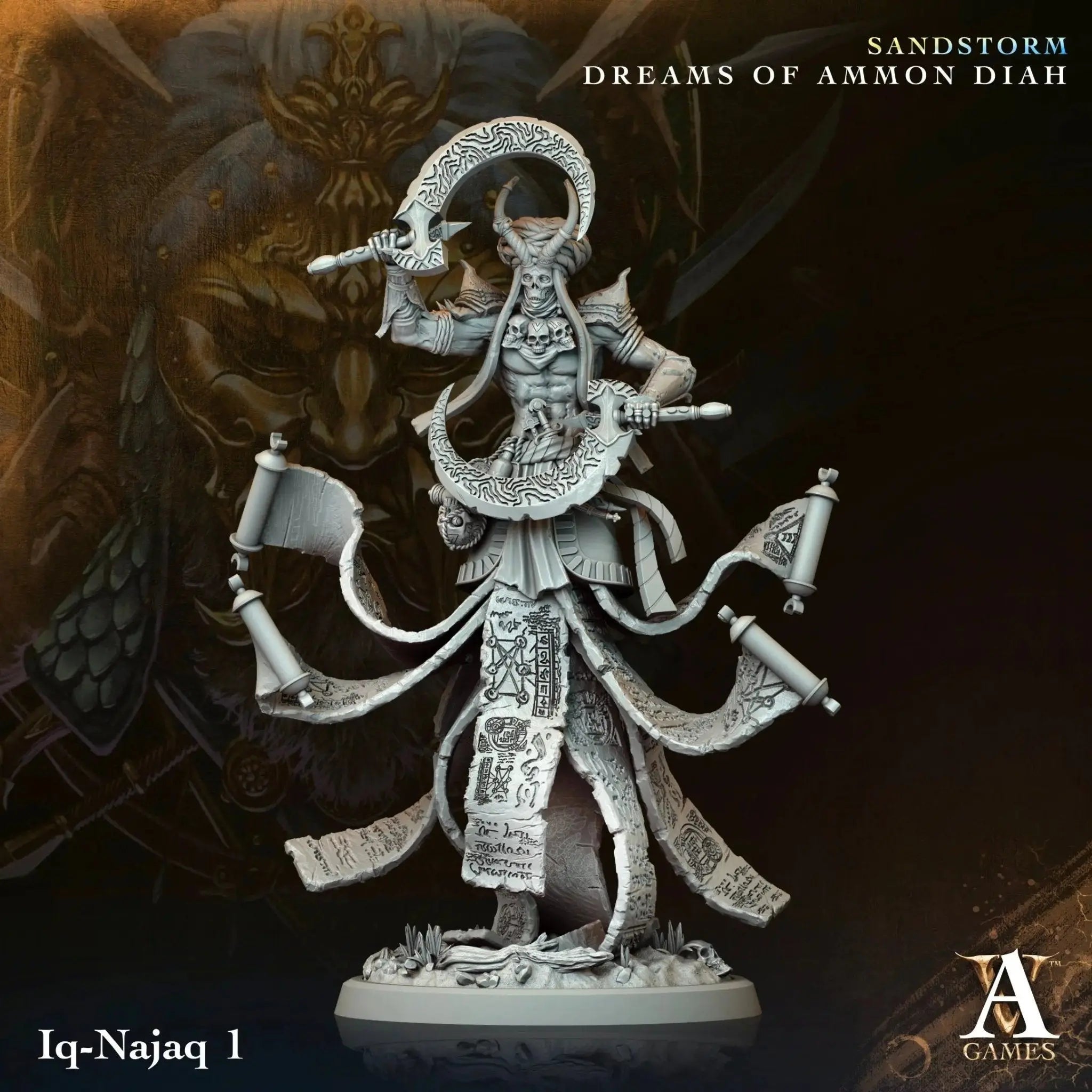 Sandstorm - Dreams of Ammon Diah - STL Bundle - Archvillain Games