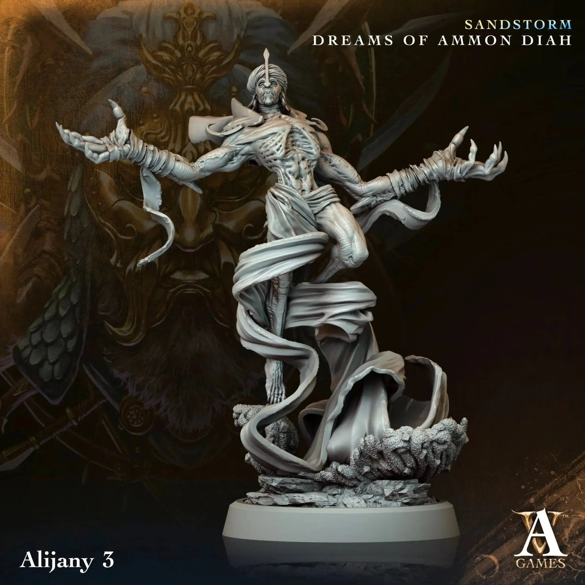 Sandstorm - Dreams of Ammon Diah - STL Bundle - Archvillain Games
