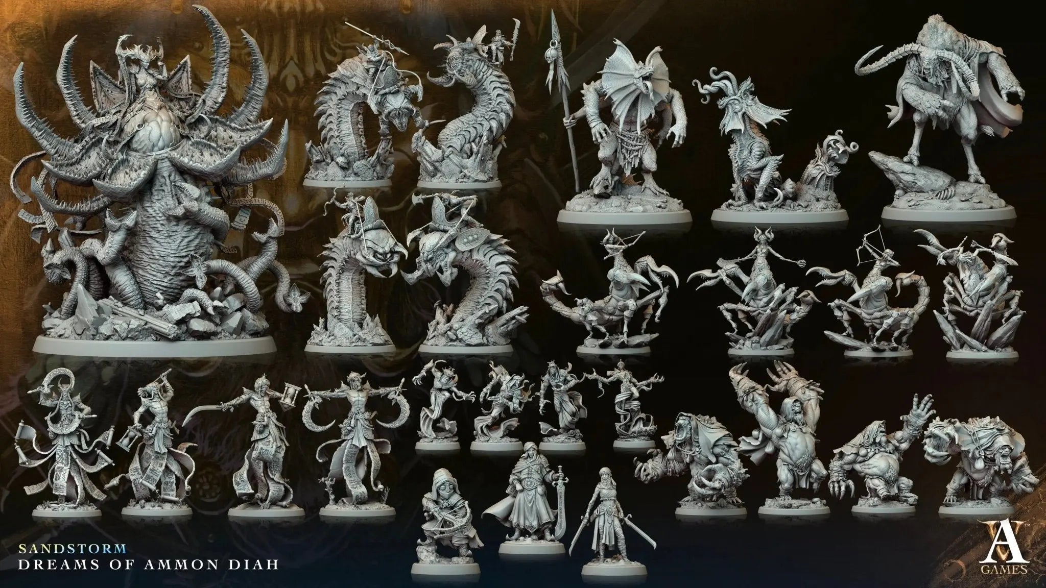 Sandstorm - Dreams of Ammon Diah - STL Bundle - Archvillain Games