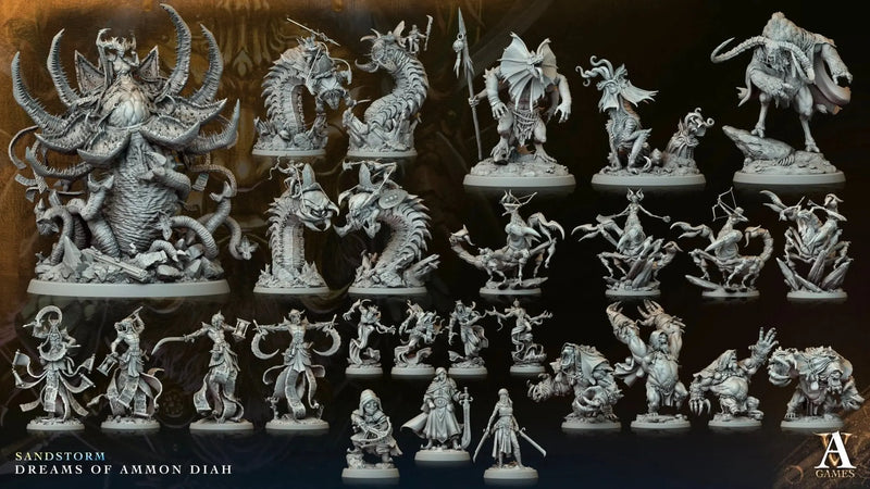 Sandstorm - Dreams of Ammon Diah - STL Bundle - Archvillain Games