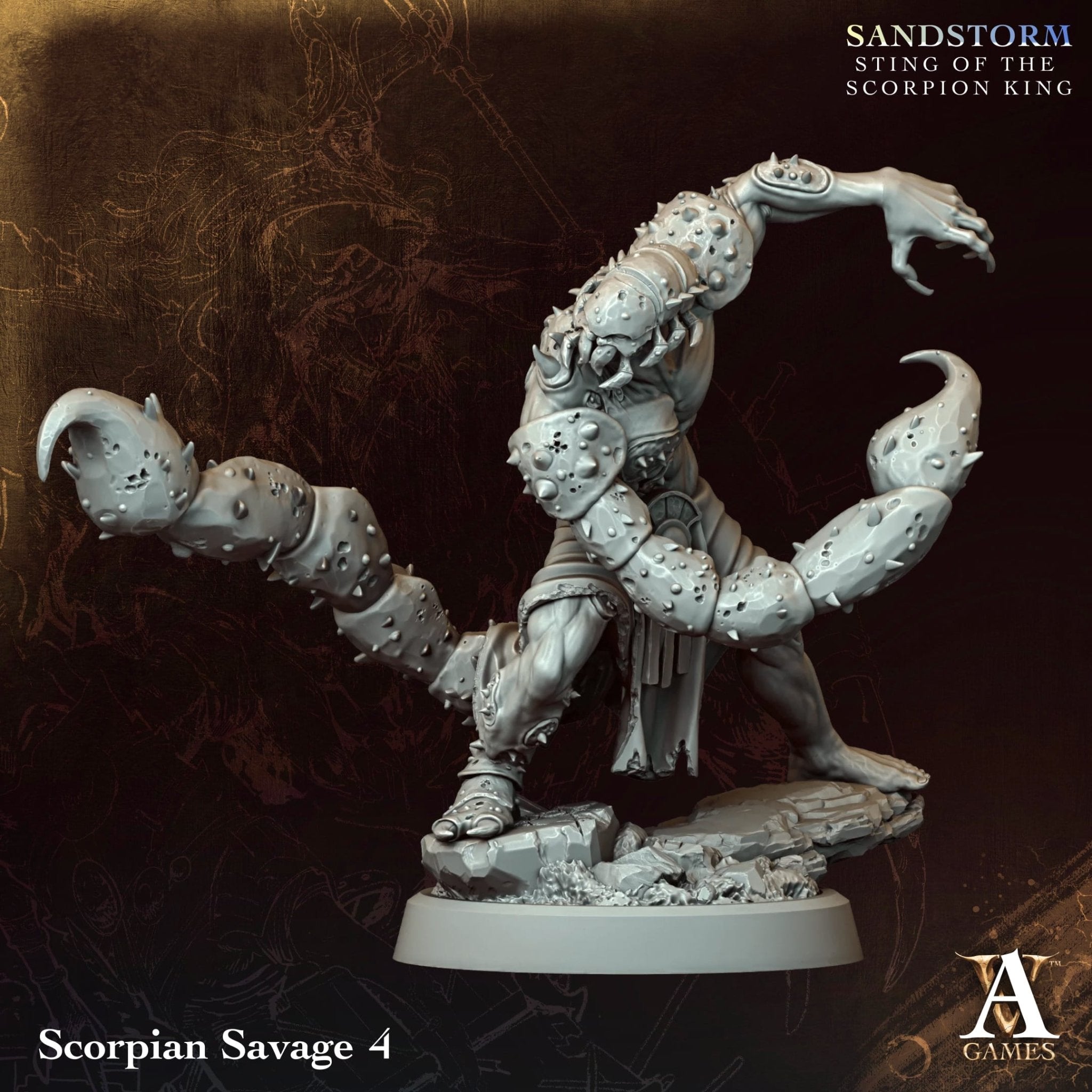 Sandstorm - Sting of the Scorpion King STL Bundle - Archvillain Games