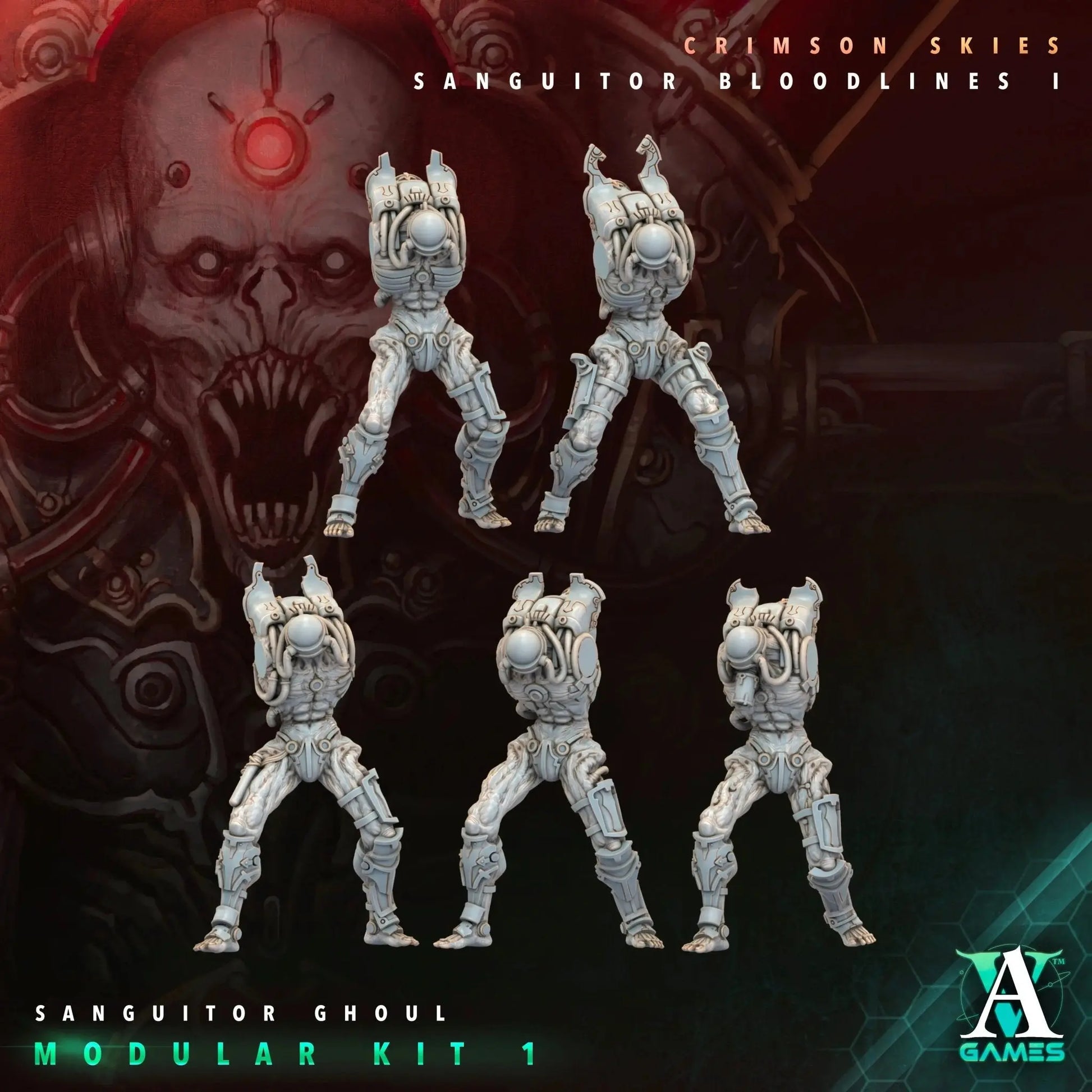 Sanguitor Bloodlords - Sanguitor Bloodlines - STL Bundle - Archvillain Games