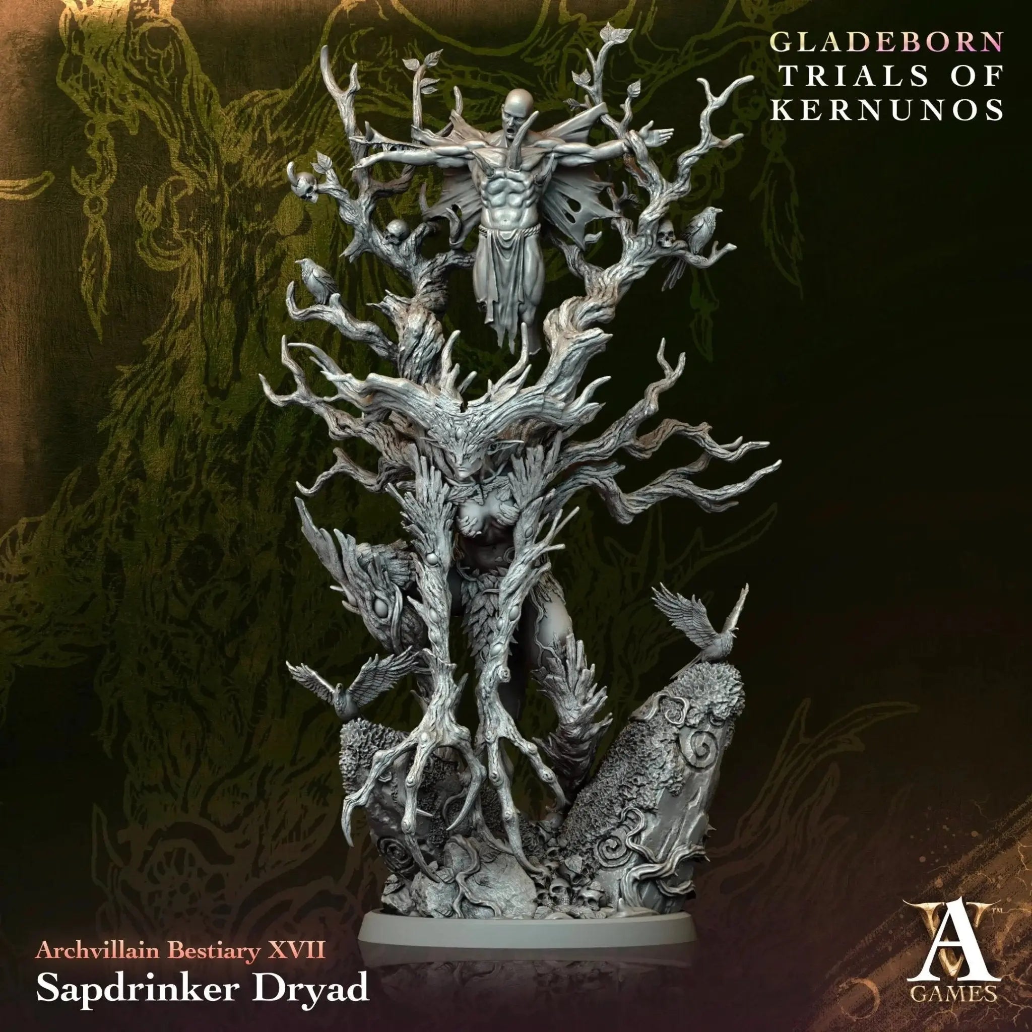 Sapdrinker Dryad - STL - Archvillain Games