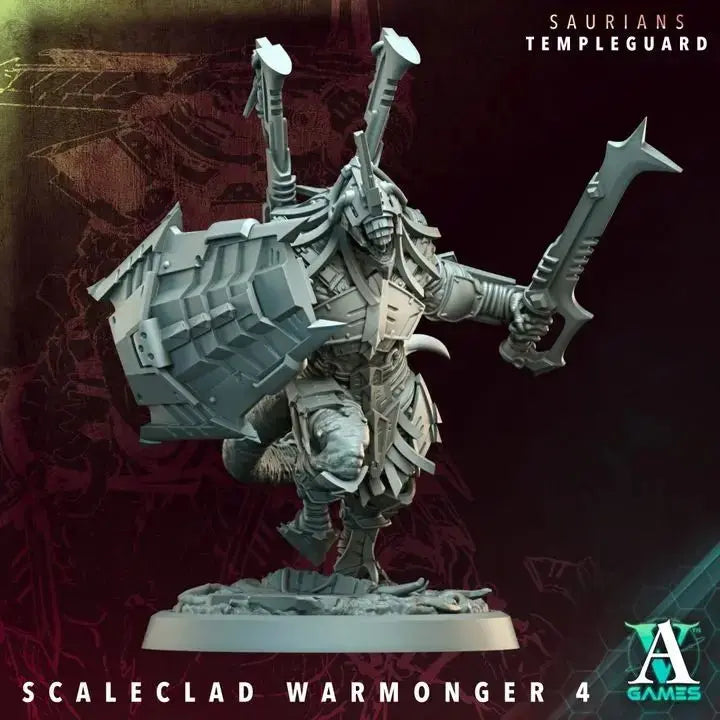 Saurian Huntlords - Templeguard - STL Bundle - Archvillain Games