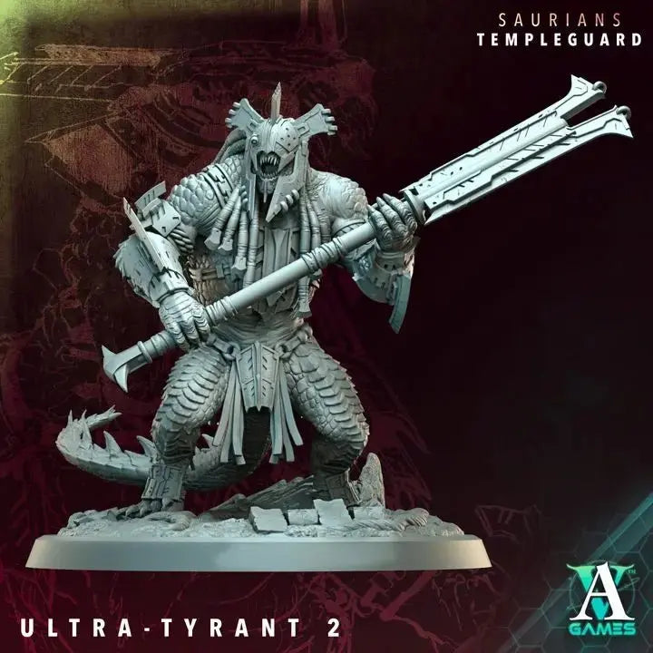 Saurian Huntlords - Templeguard - STL Bundle - Archvillain Games